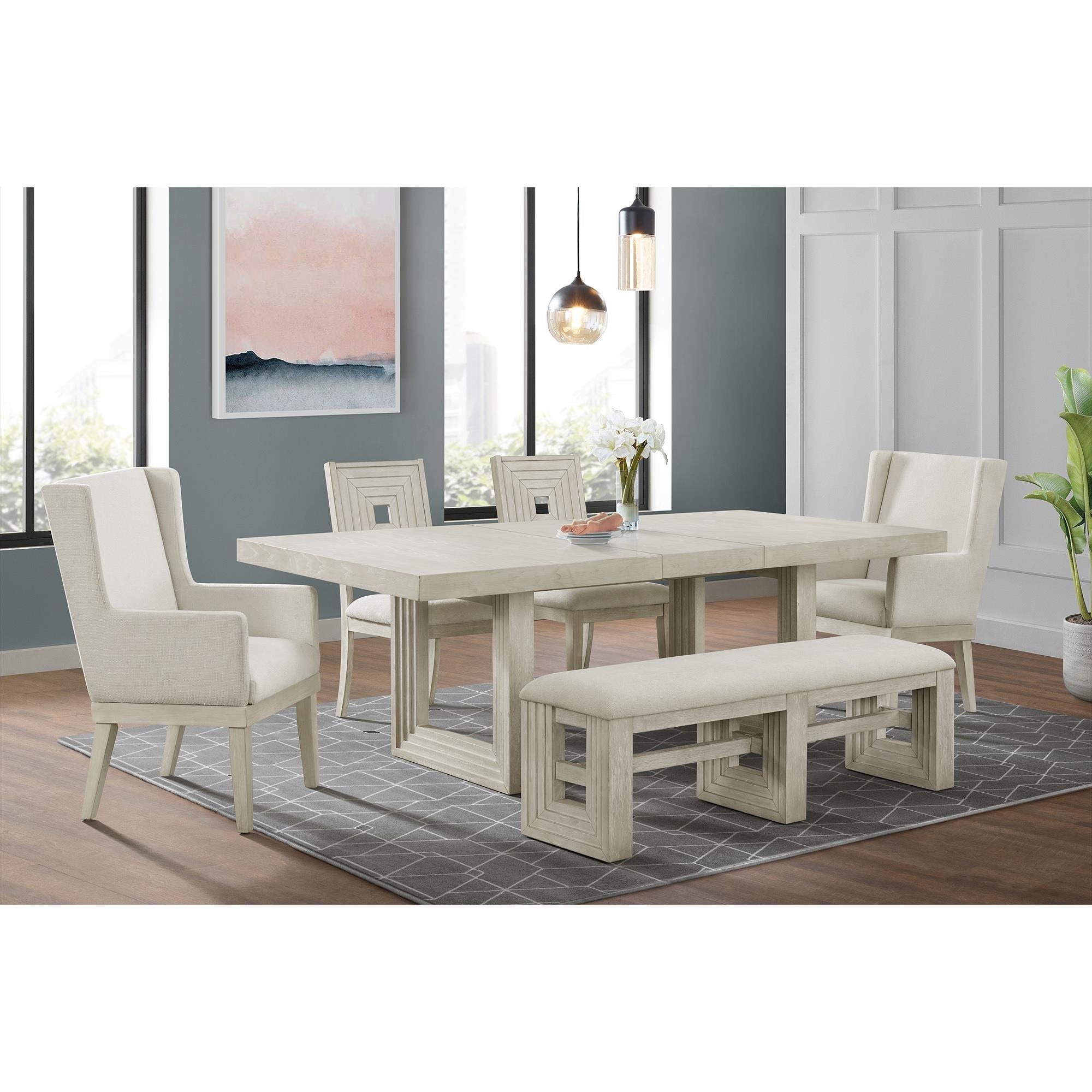 Elements International Avalanche D-11600-7-BN Dining Bench - Image 3