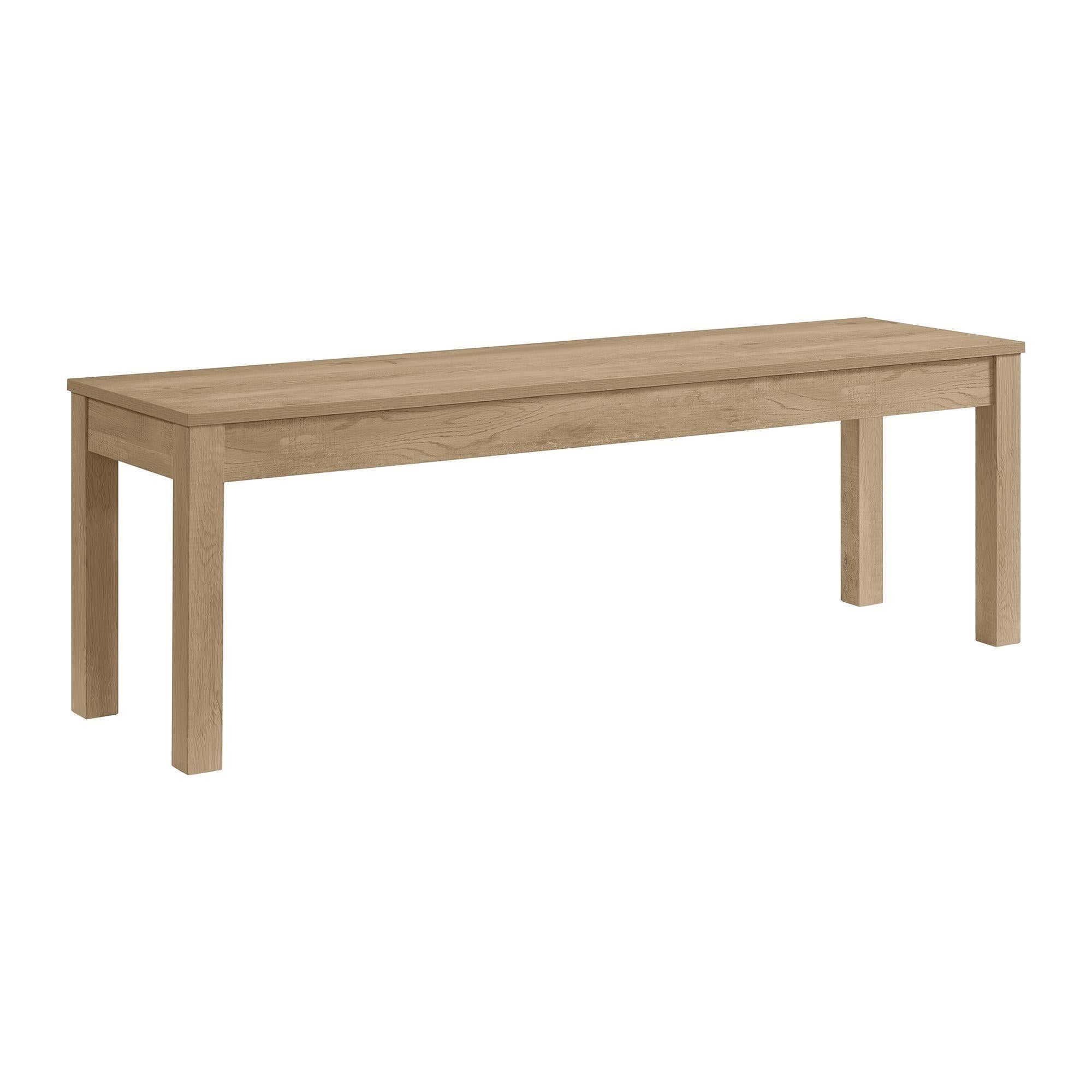 Elements International Eleanor D-6460-5-BN Dining Bench - Image 1