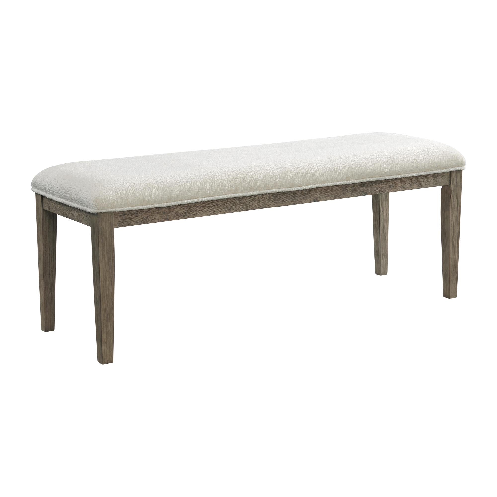 Elements International Versailles Contemporary D-3690-6-BN Dining Bench - Image 1