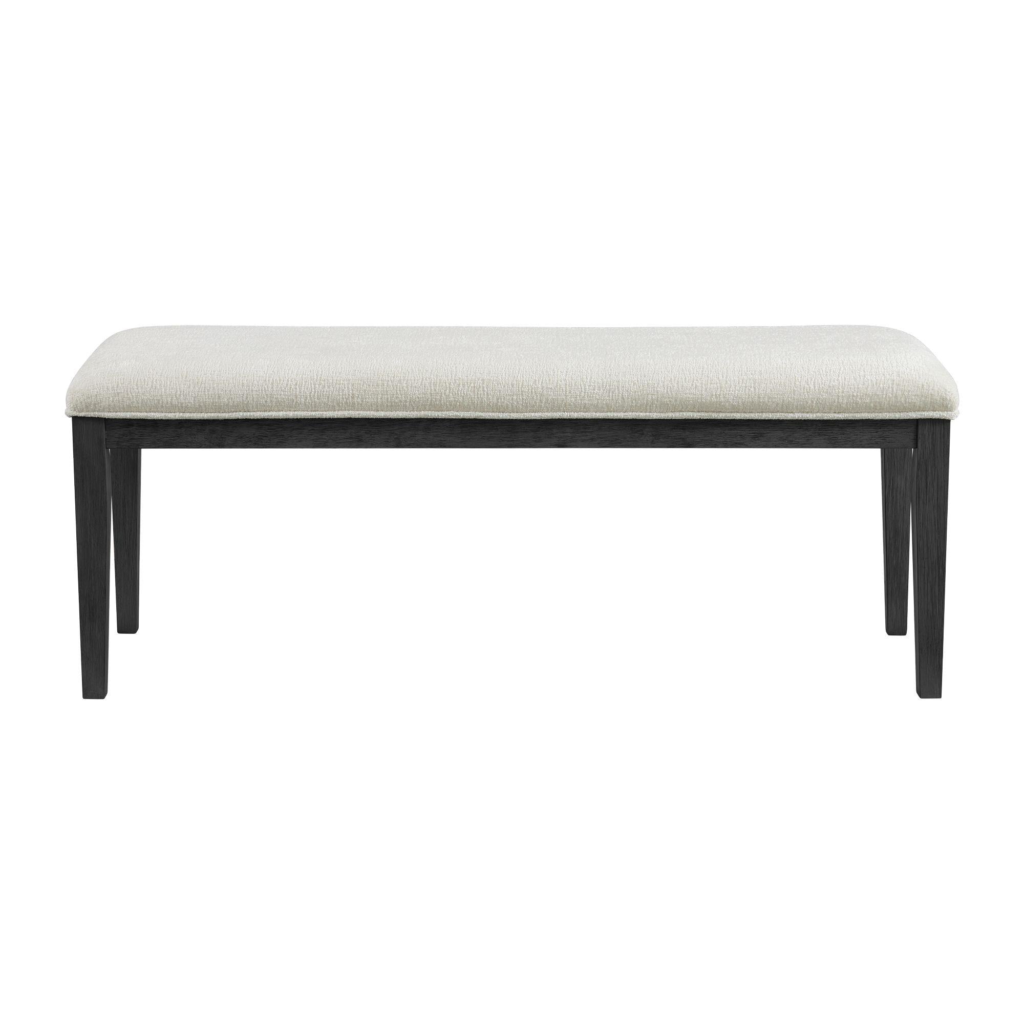 Elements International Versailles Contemporary D-3690-8-BN Dining Bench - Image 2
