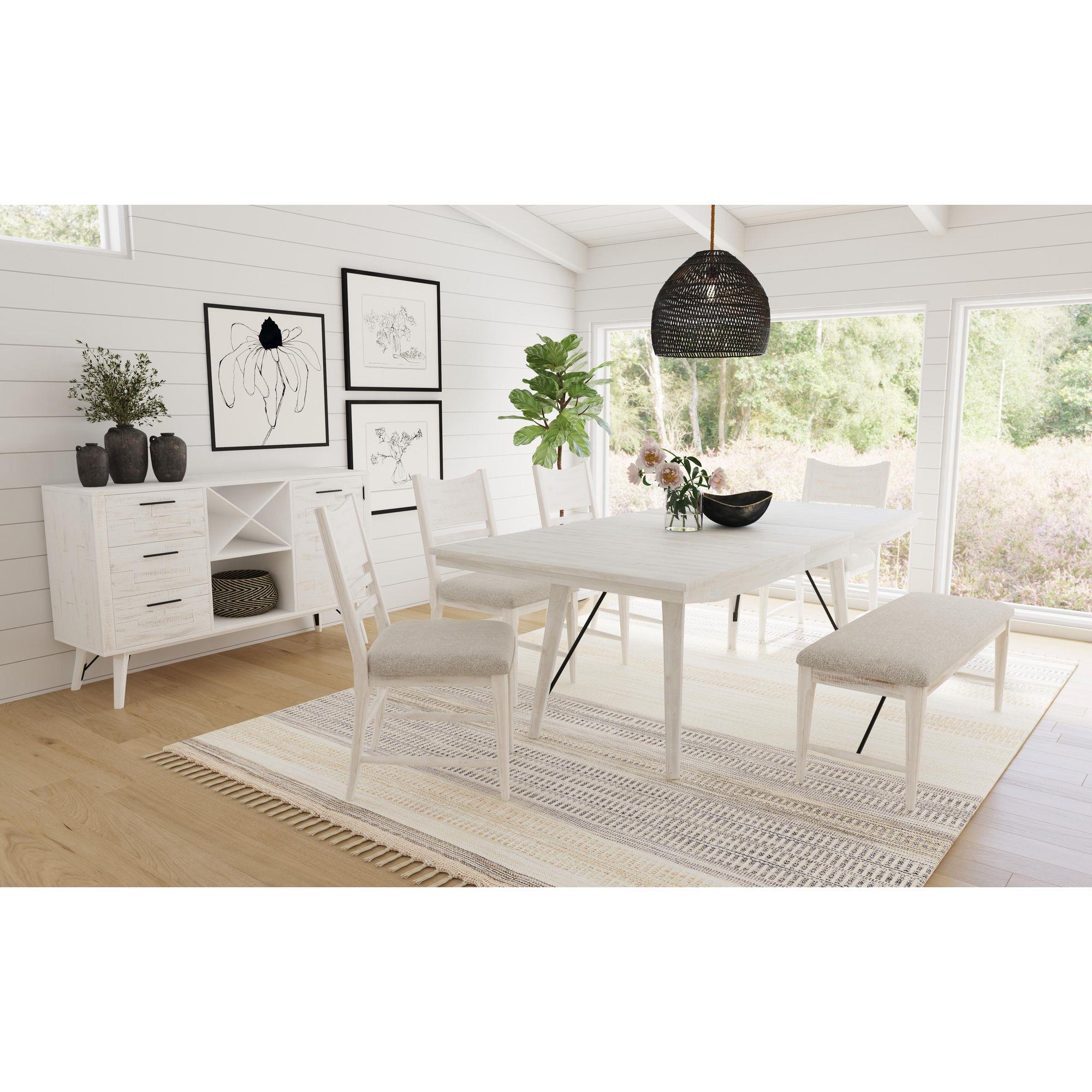 Elements International Rogen Rustic D-12850-7-BN Dining Bench - Image 3