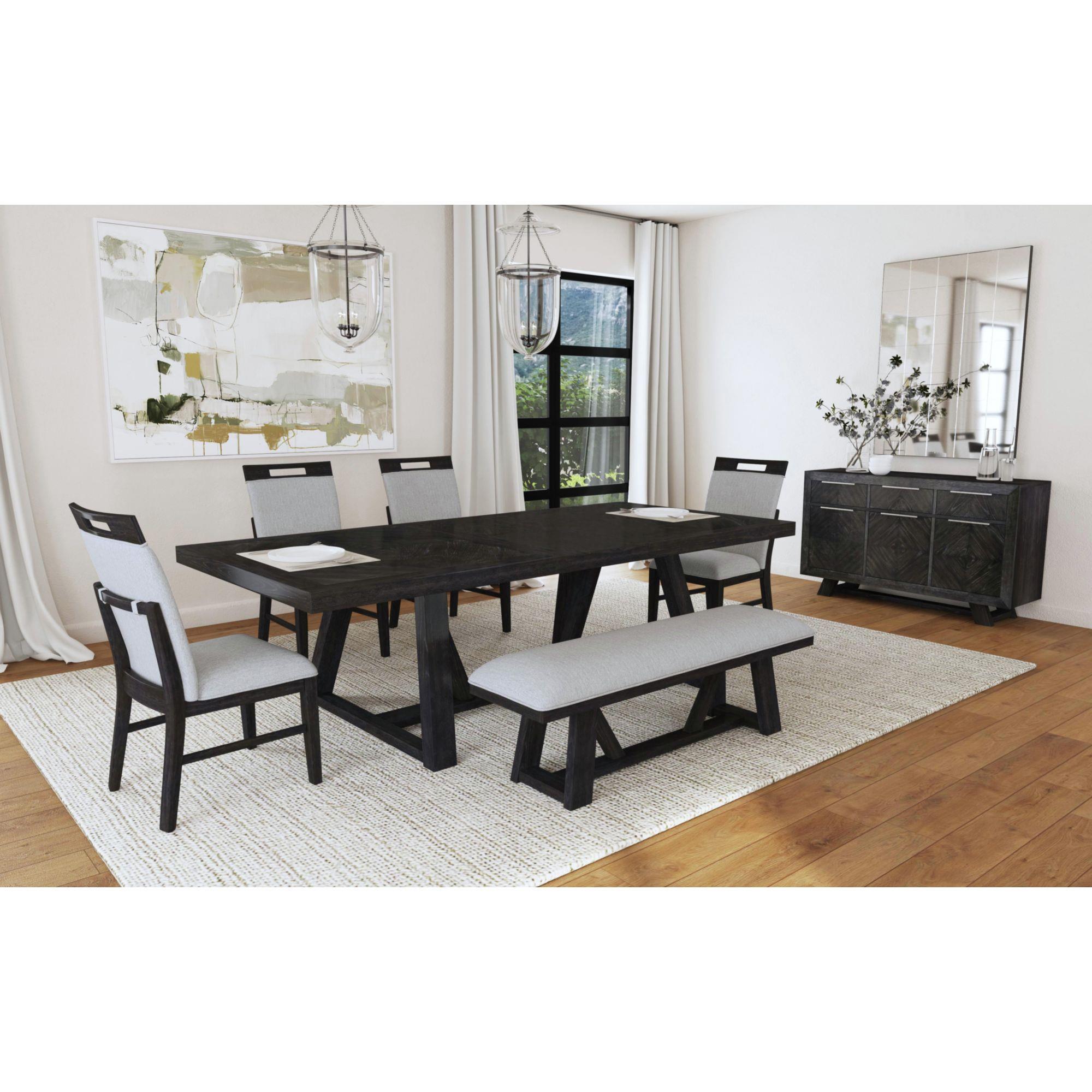 Elements International Transcend D-12980-3-BN Dining Bench - Image 3