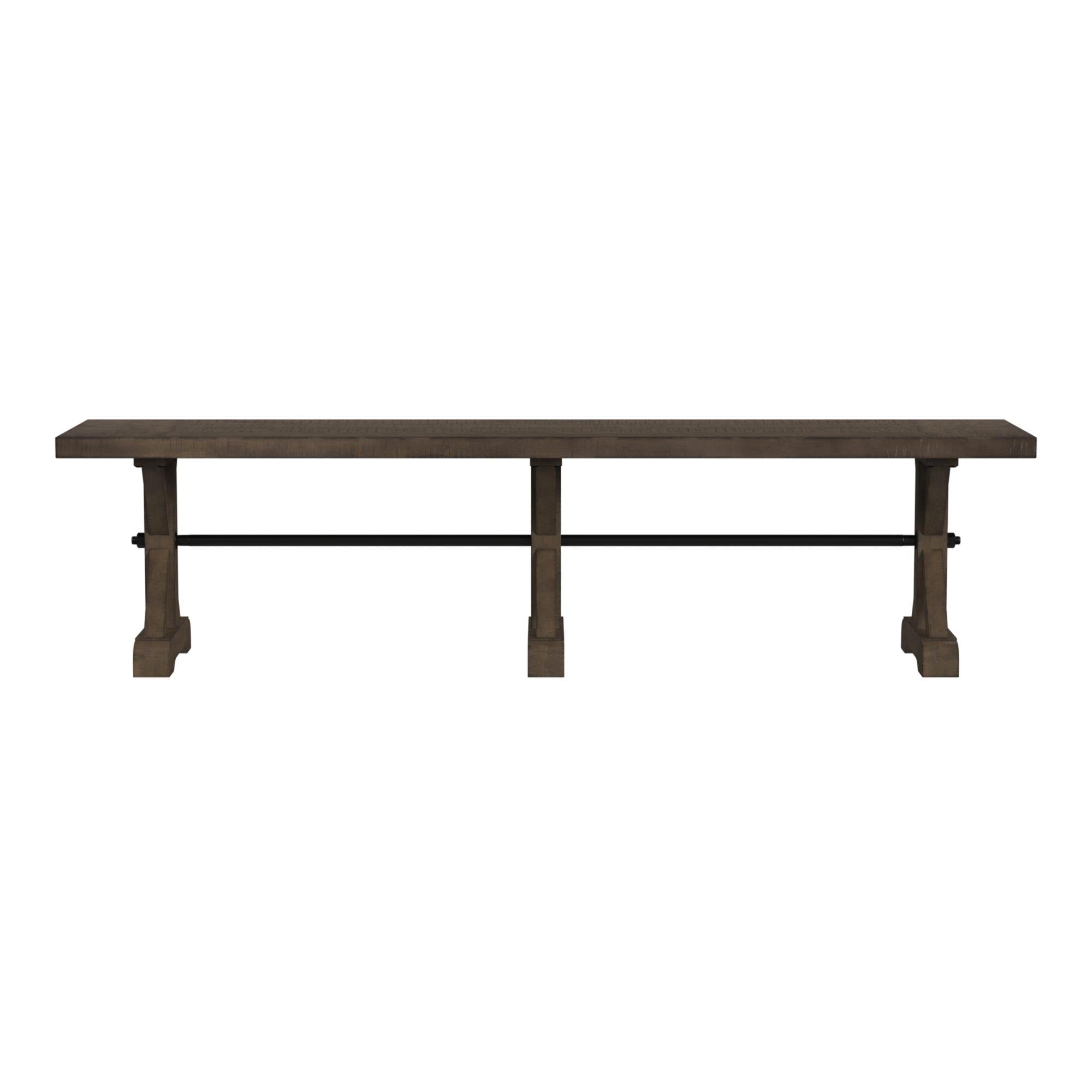 Elements International Yellowstone D-12830-3-BN Dining Bench - Image 2