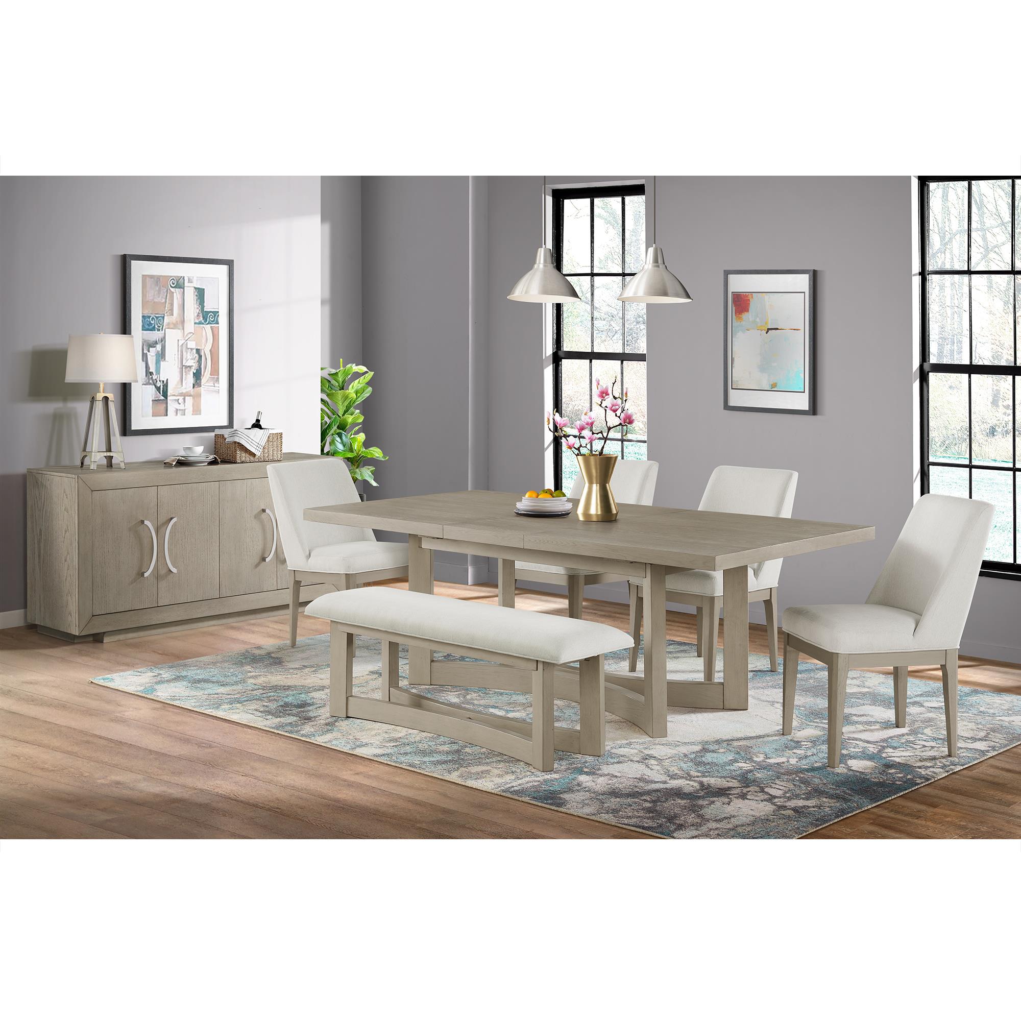 Elements International Elma D-9990-7-BN Dining Bench - Image 3