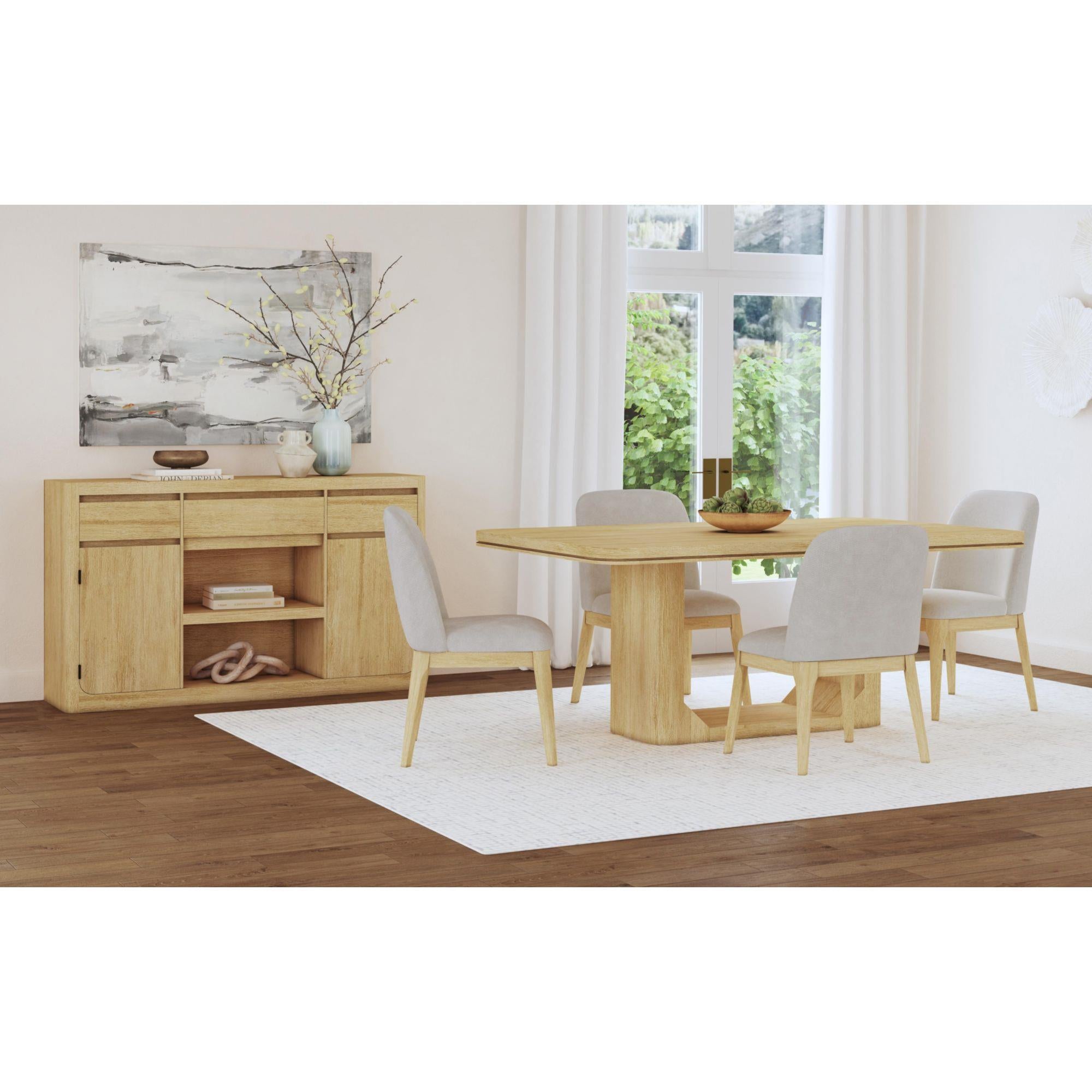 Elements International Rosalie D-16860-6-SC Dining Side Chair - Image 3