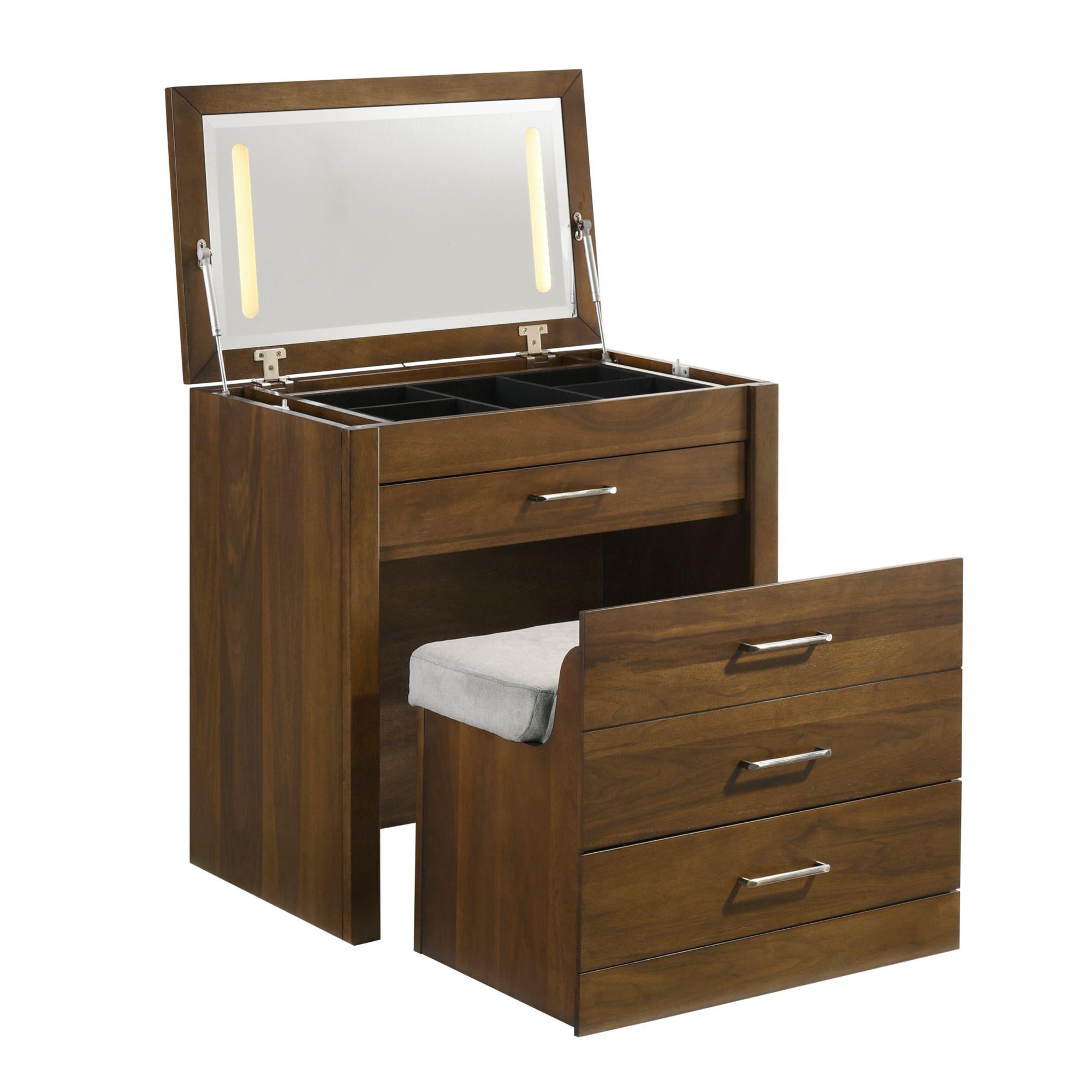 Elements International Malibu V-4650-5-VN Dressing Table