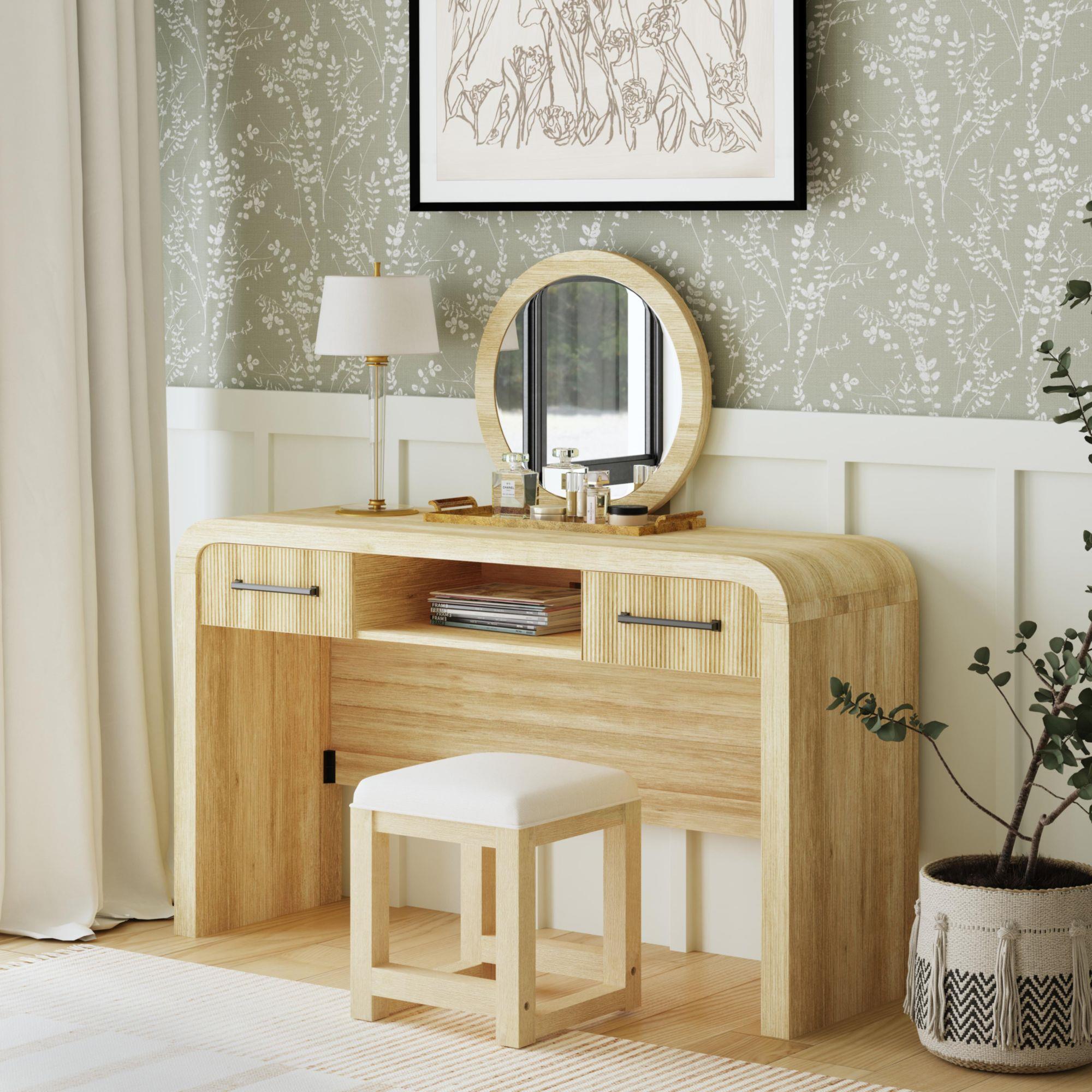 Elements International Ridgemont V-14440-6-DT Dressing Table - Image 3
