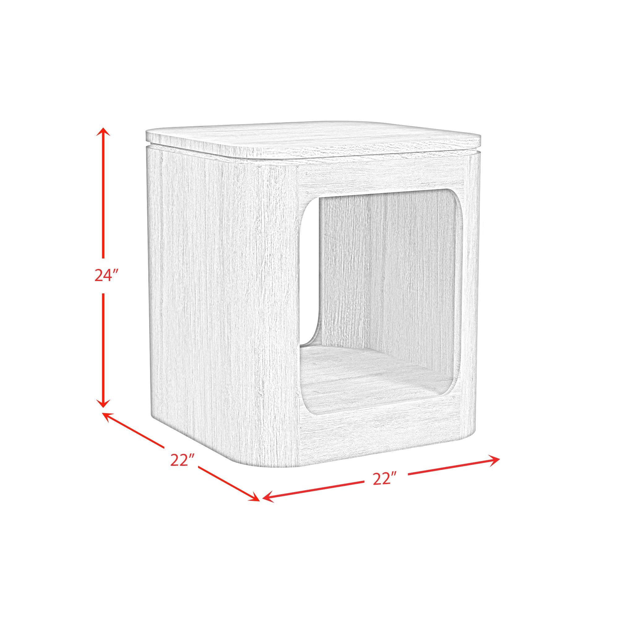 Elements International Rosalie T-16860-8-ET End Table - Image 1
