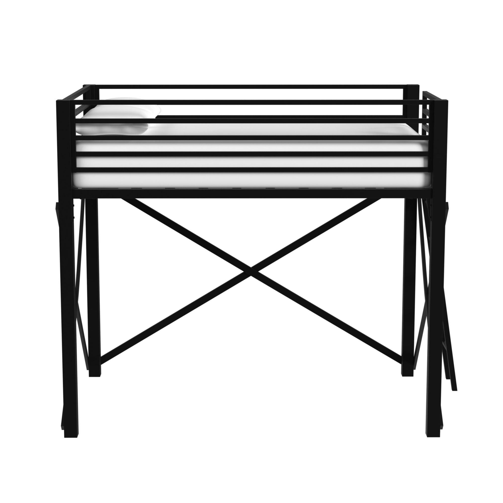 Elements International Talia Y-14090-8-FBK Full Loft Bunk And Ladder - Image 2