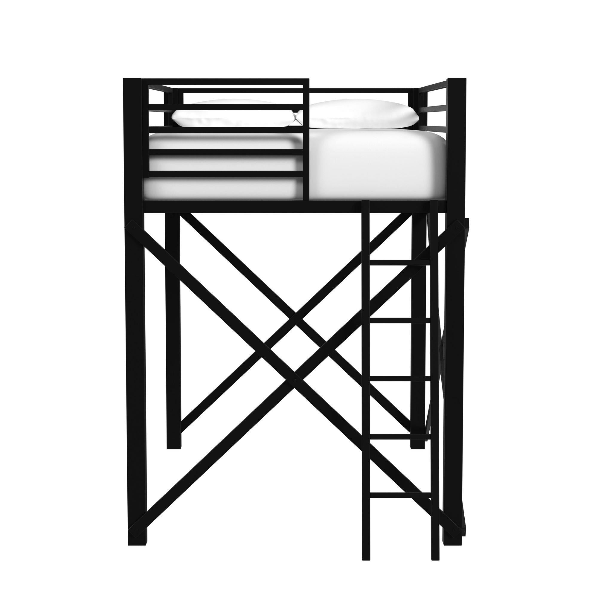 Elements International Talia Y-14090-8-FBK Full Loft Bunk And Ladder - Image 3