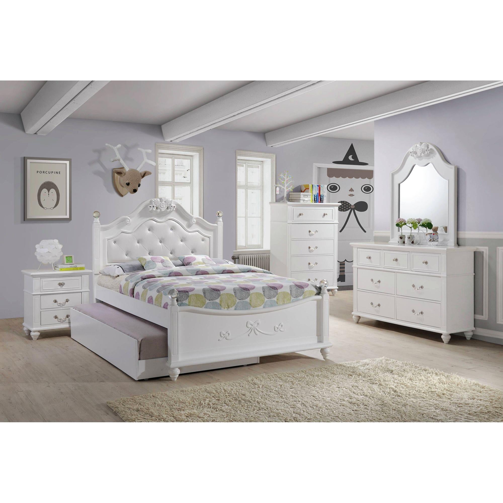 Elements International Alana AN700FTB Full Platform Bed - Image 3