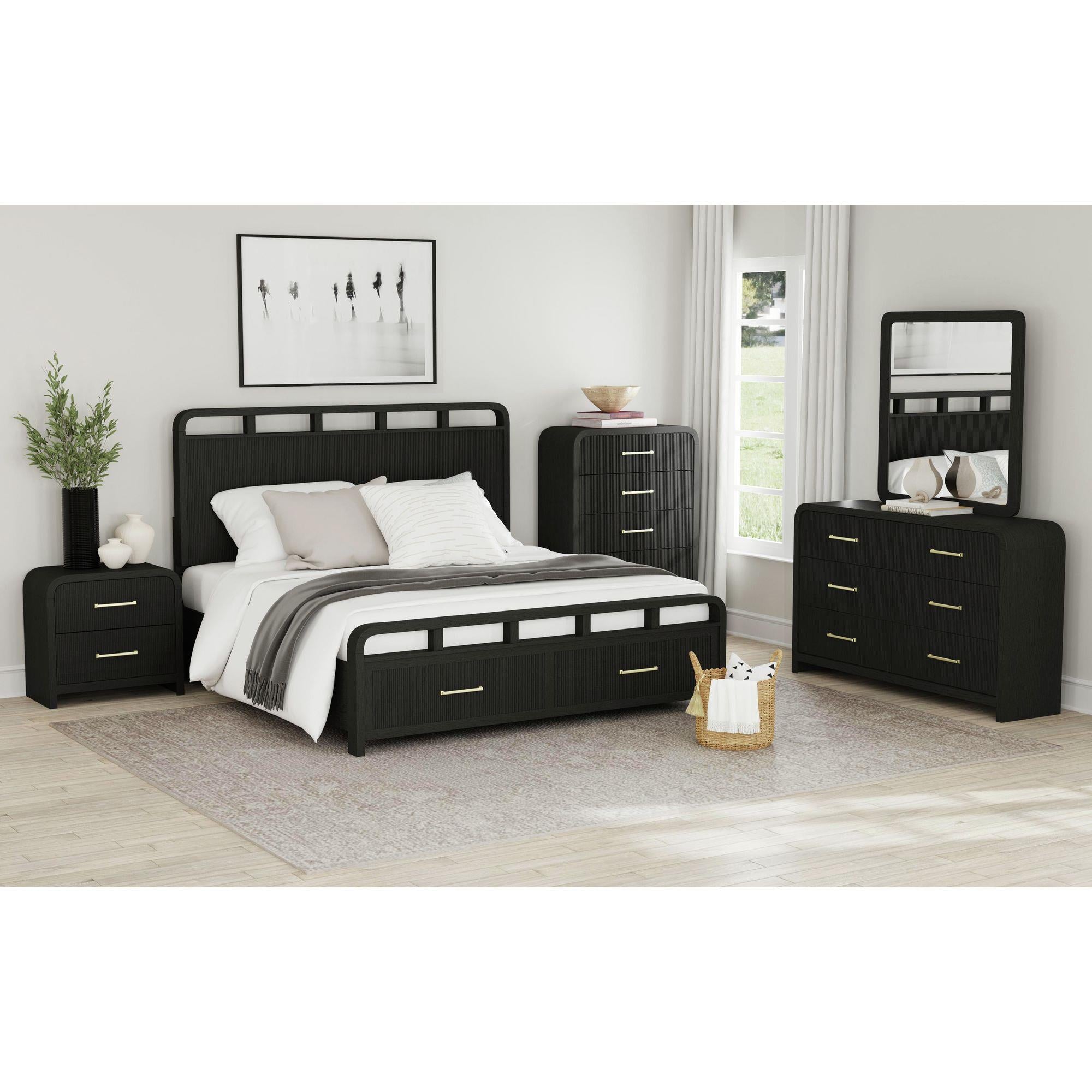 Elements International Ridgemont B-14440-8W-FSB Full Storage Bed - Image 3