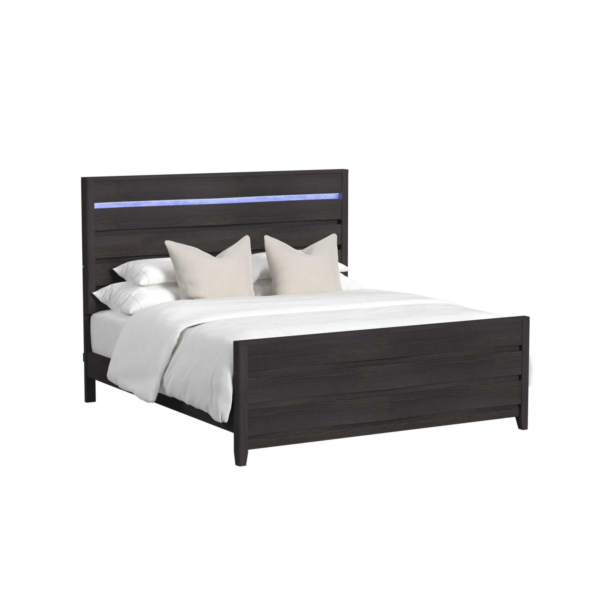 Elements International Tobias B-15990-8-KBL King Bed - Image 1