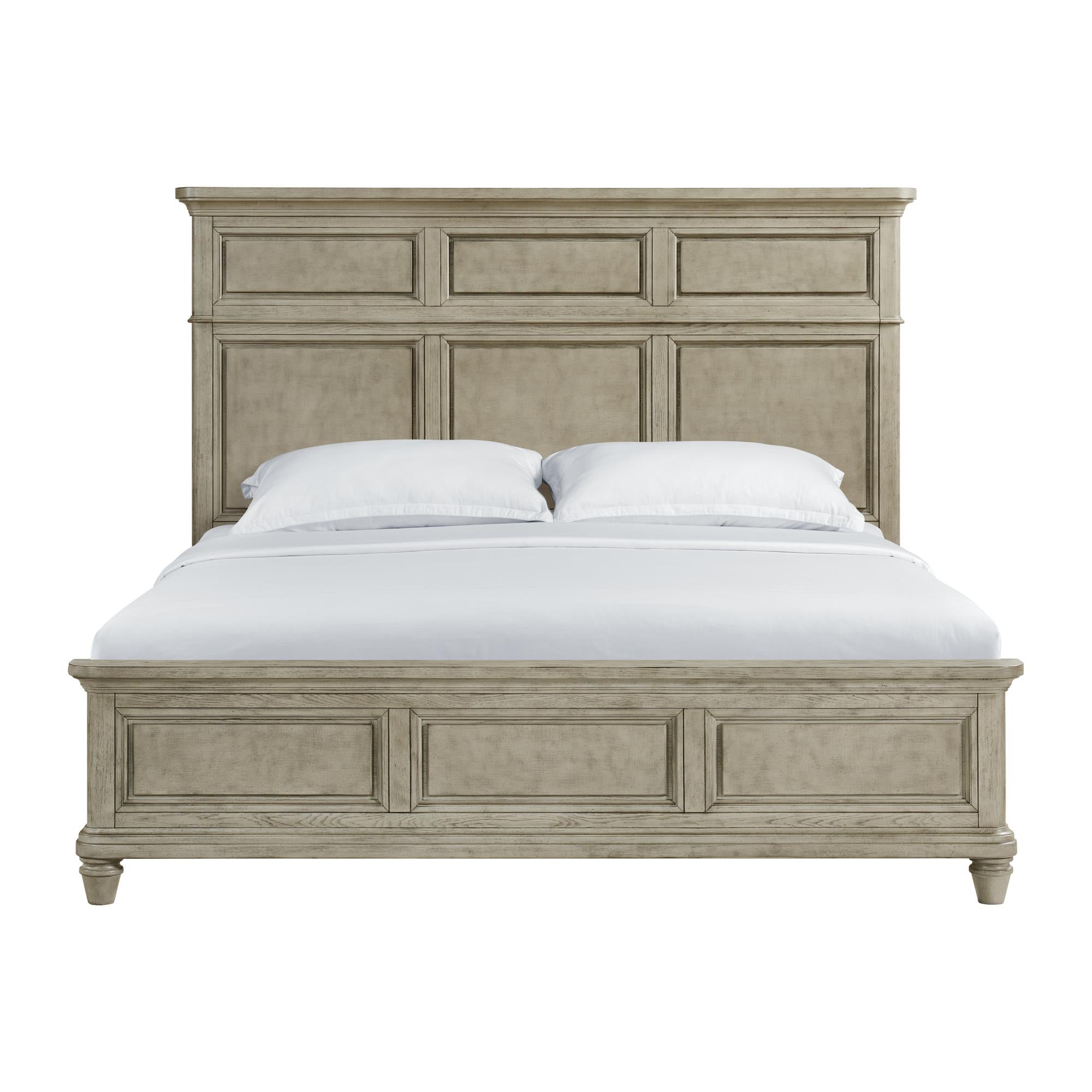 Elements International Whit-Ash B-11360-3-KB King Panel Bed - Image 2