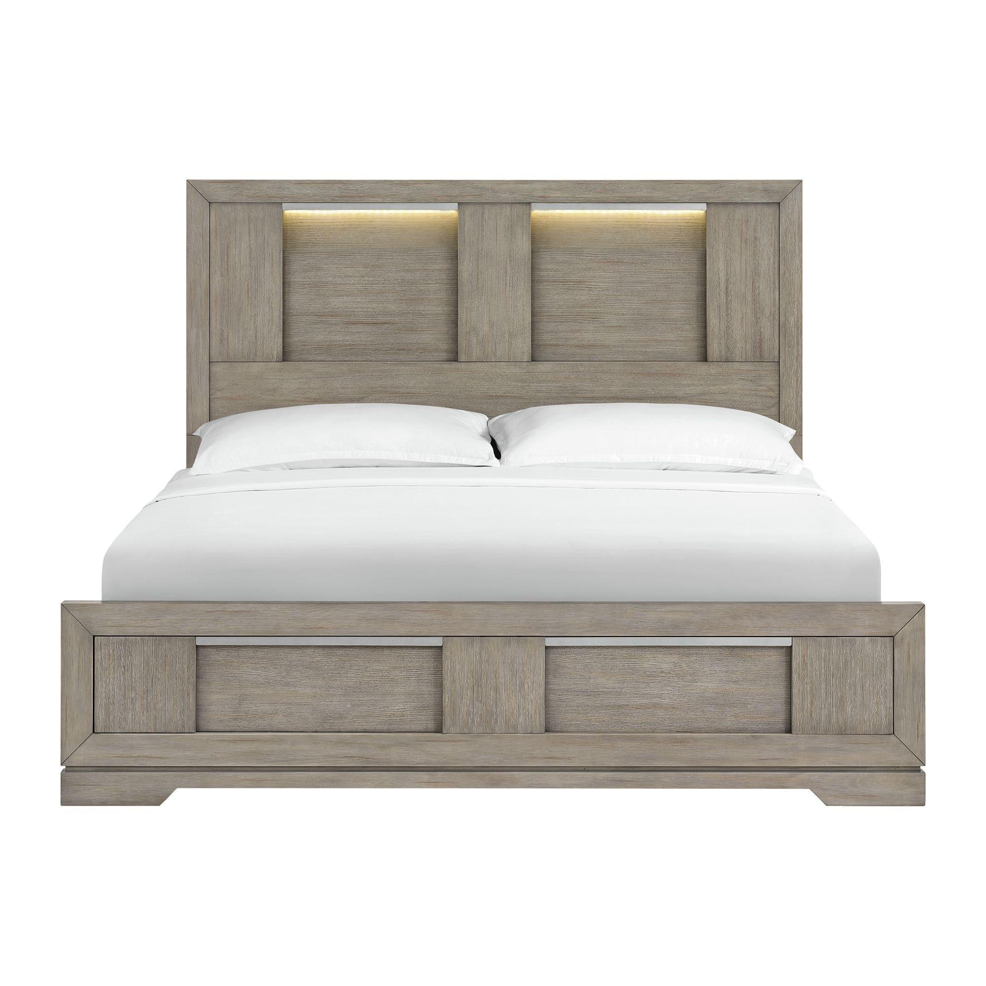 Elements International Kelis B-9770-3-KBL King Panel Bed - Image 2