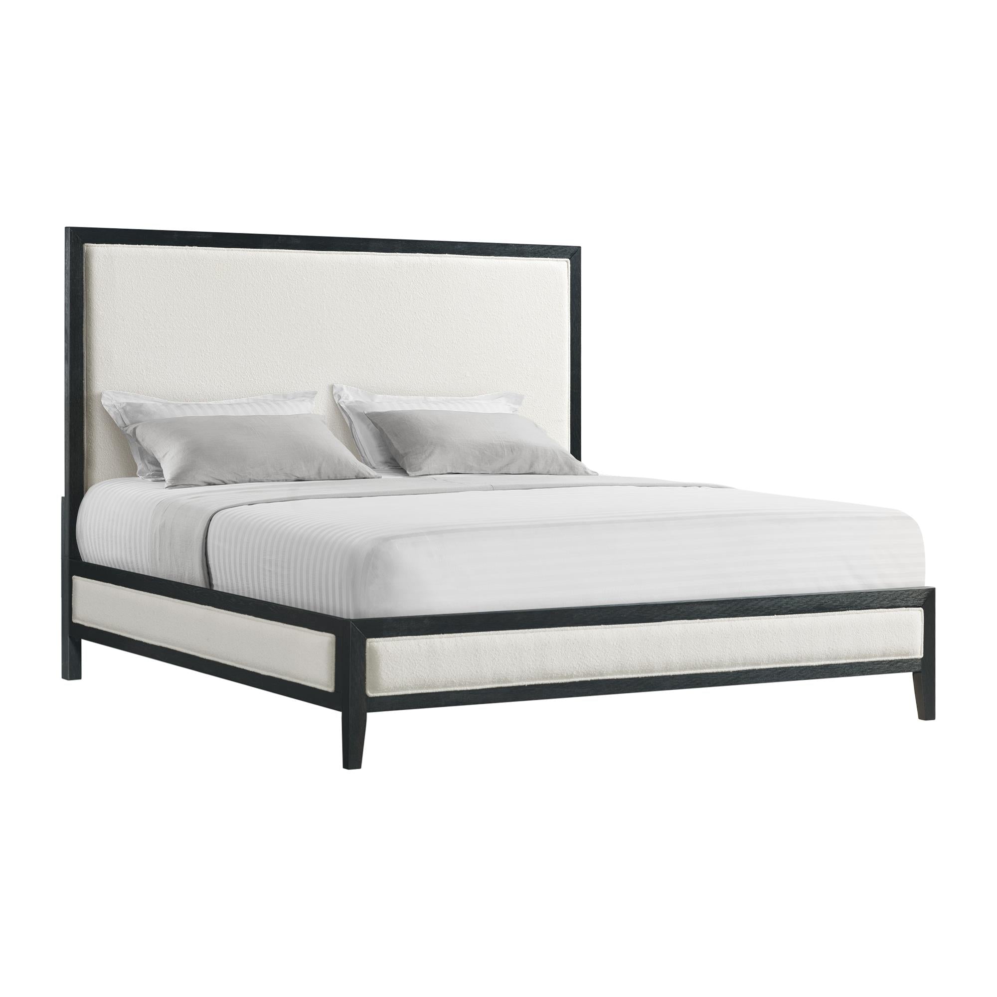 Elements International Versailles Contemporary B-3690-8W-KB1 King Panel Bed - Image 1