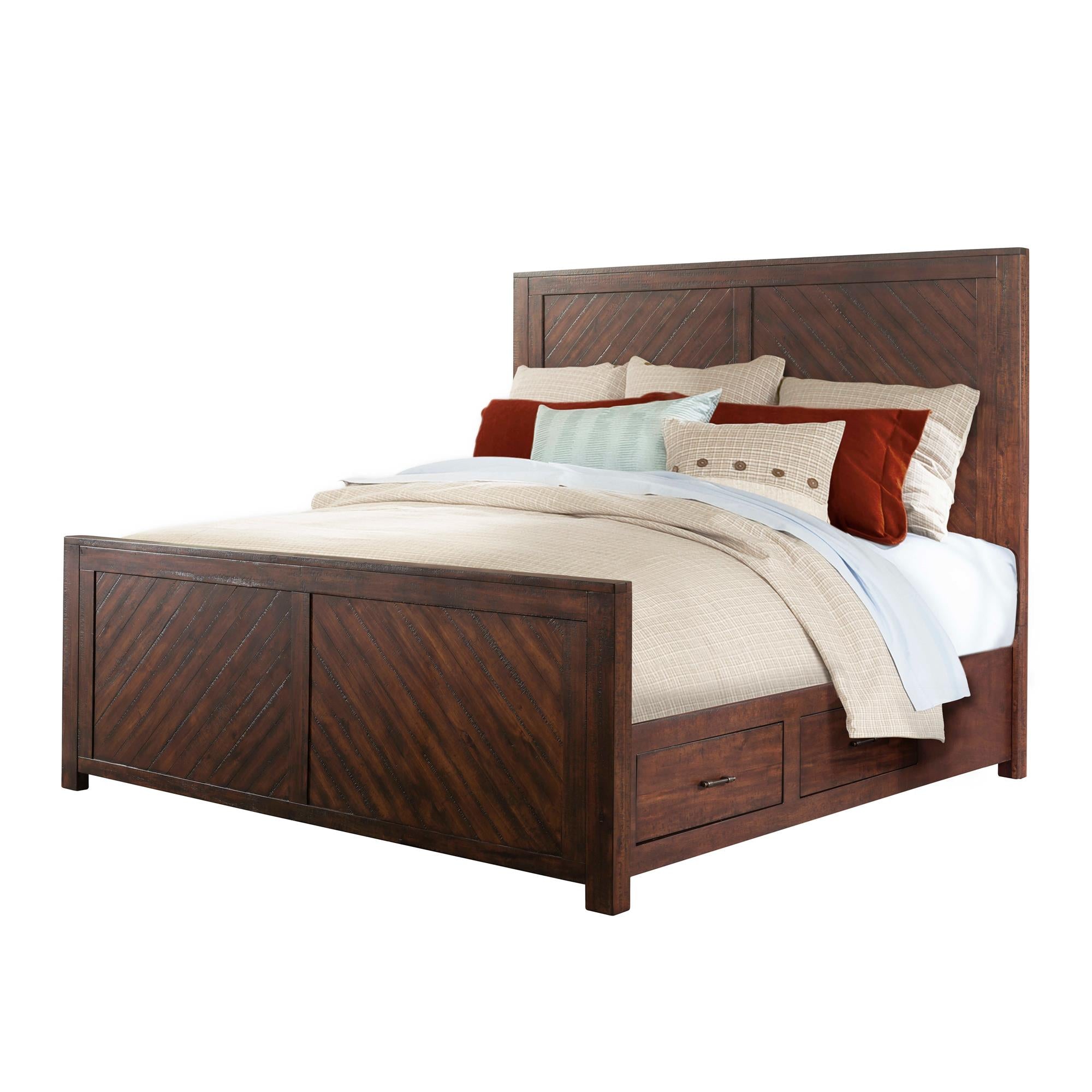 Elements International Jax JX600KB King Platform Storage Bed - Image 1