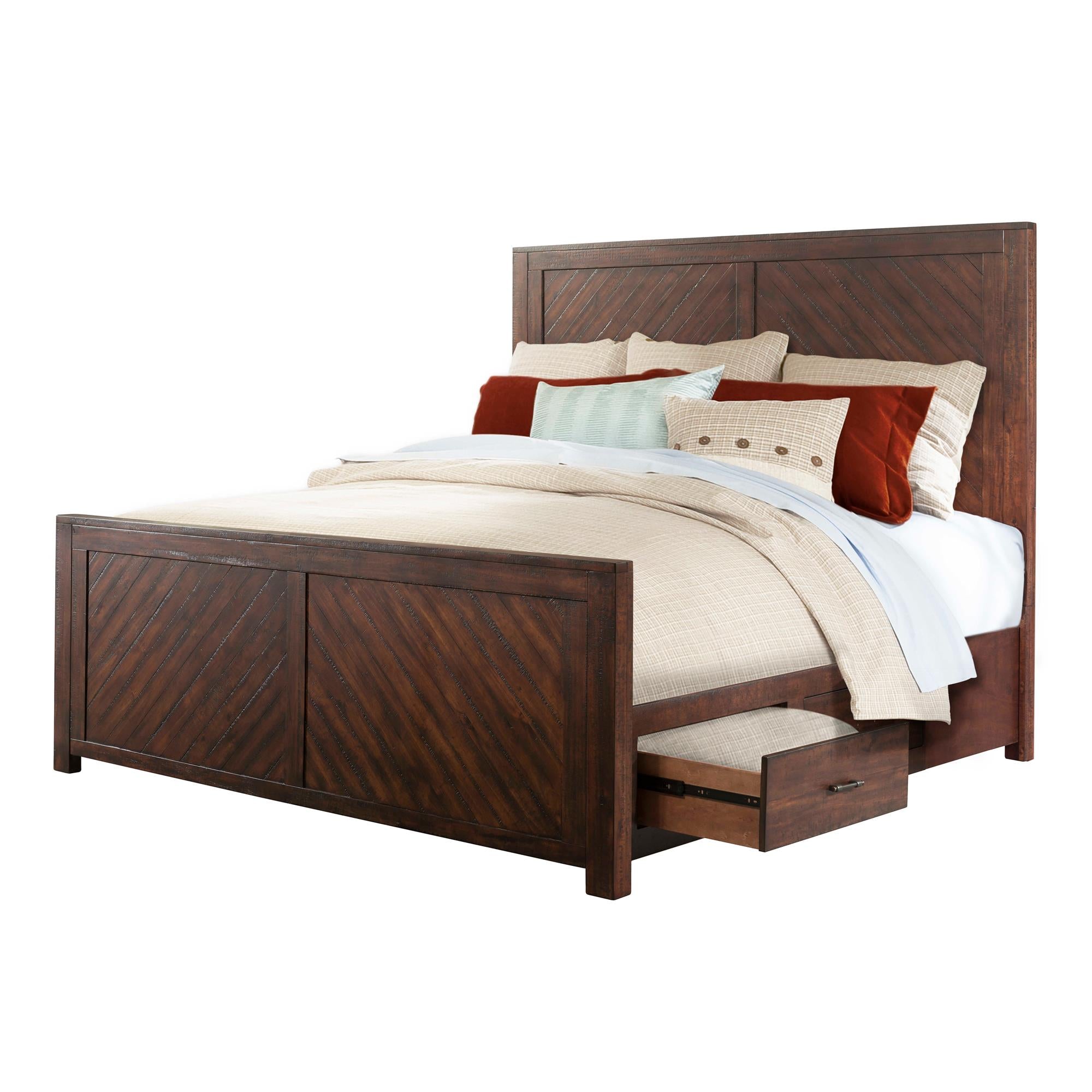Elements International Jax JX600KB King Platform Storage Bed - Image 3