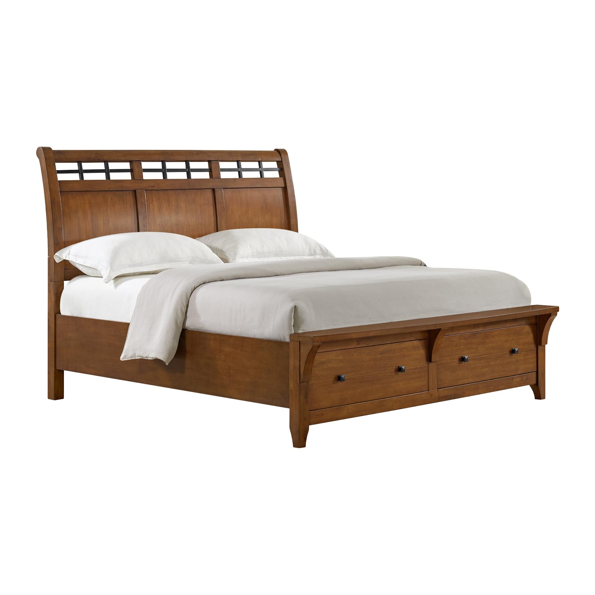 Elements International Gage B-15580-5-KSB King Sleigh Storage Bed - Image 1