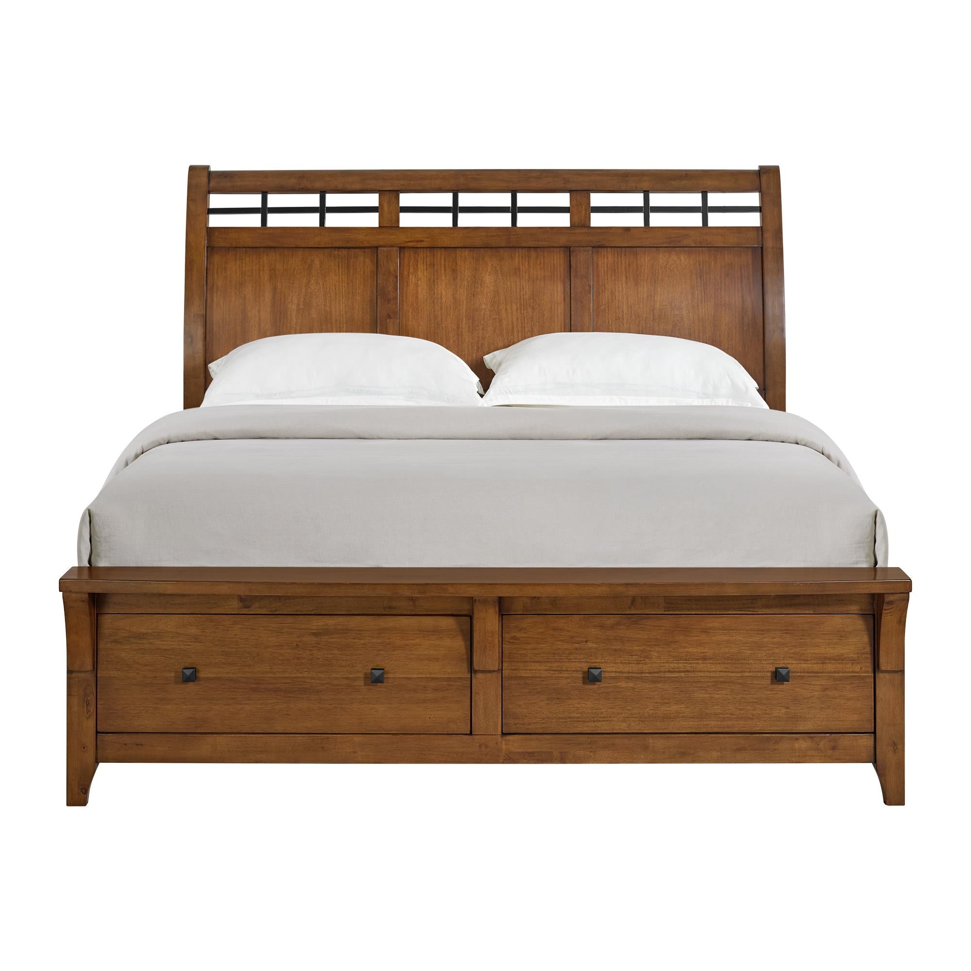 Elements International Gage B-15580-5-KSB King Sleigh Storage Bed - Image 2
