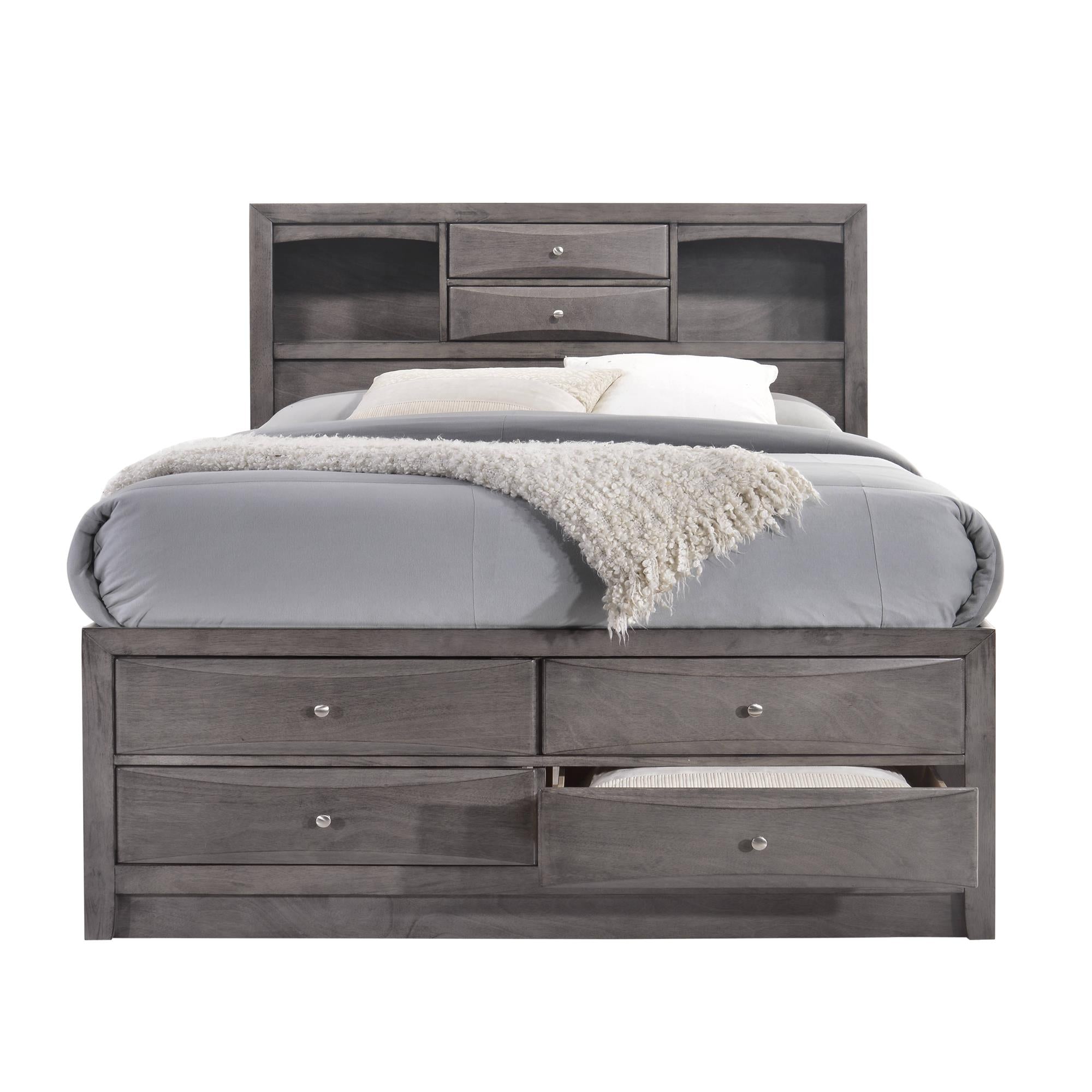 Elements International Emily EG170KB King Storage Bed - Image 2