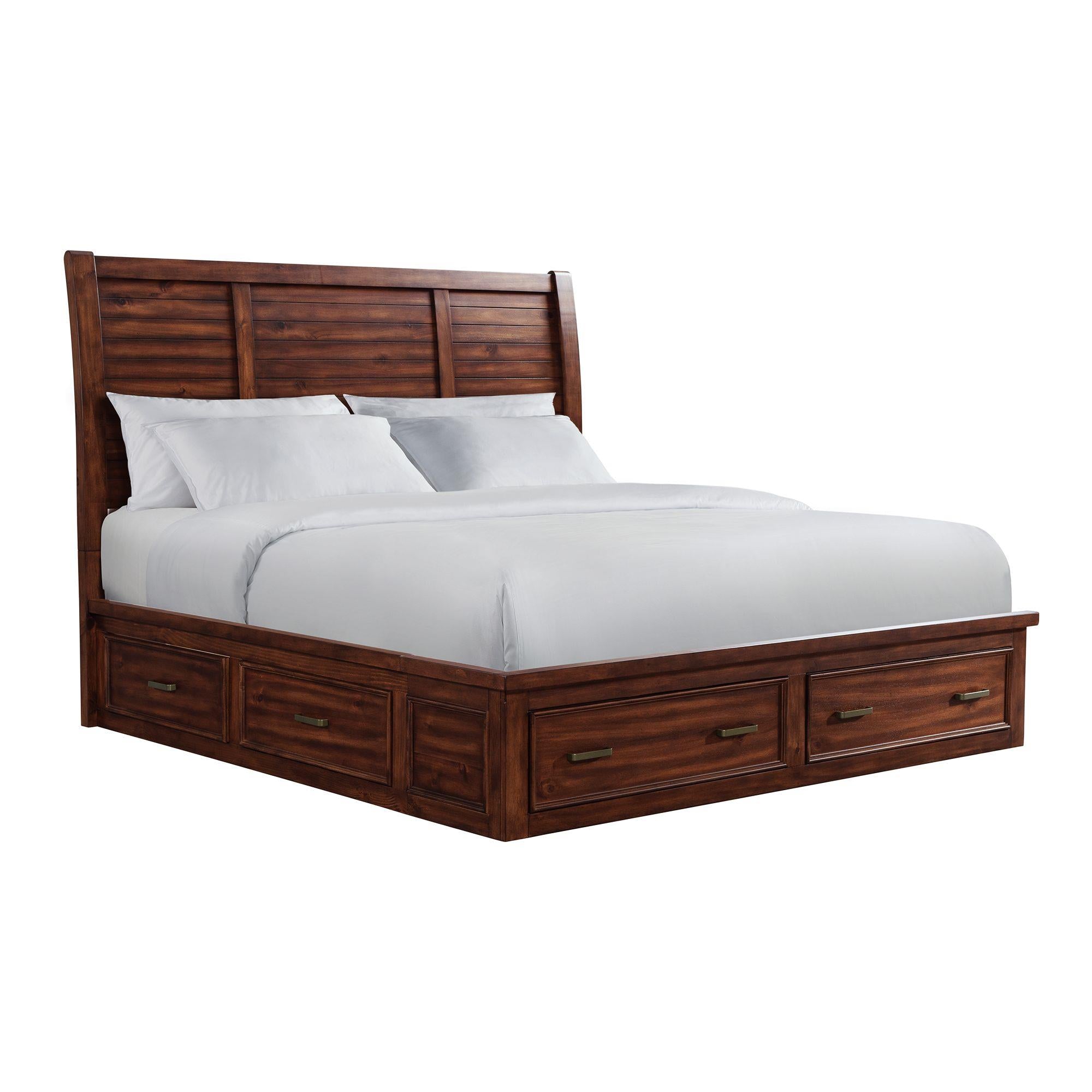 Elements International Sullivan SV600KB King Storage Bed - Image 1