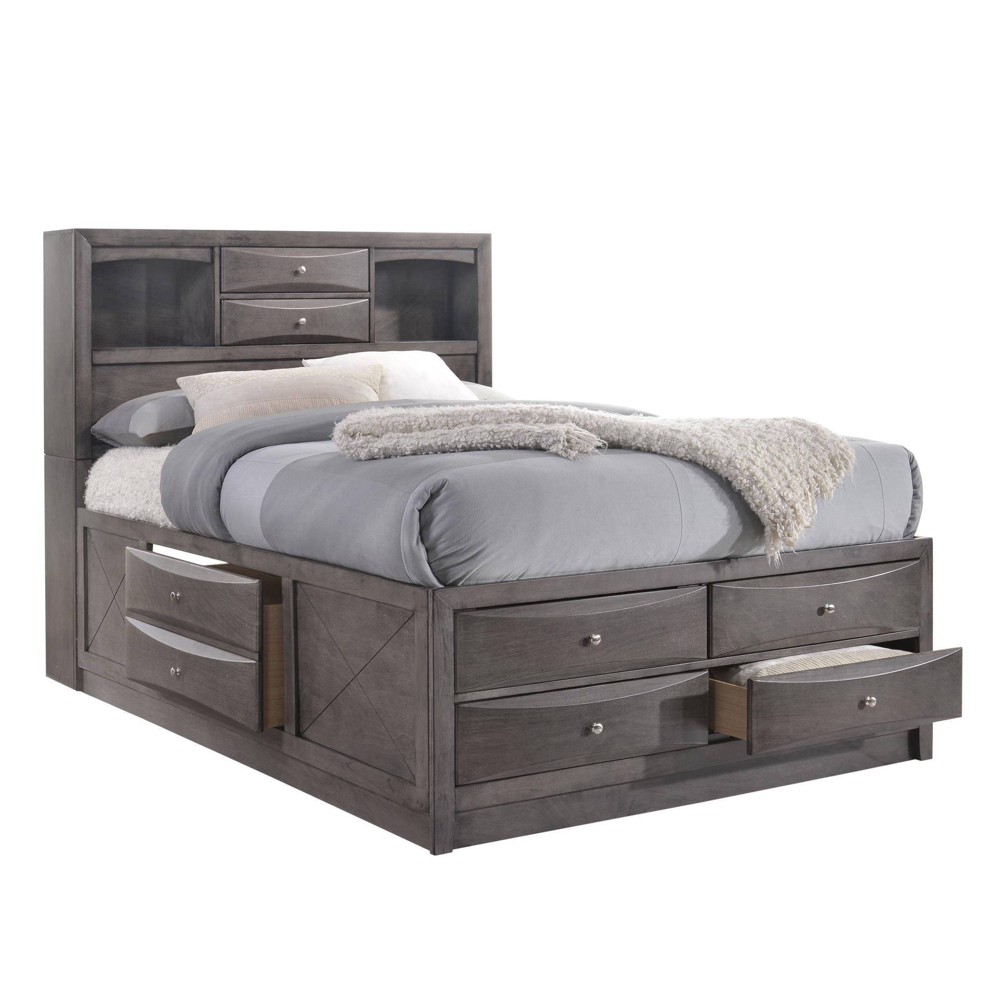 Elements International Emily EG199KB King Storage Bed - Image 1