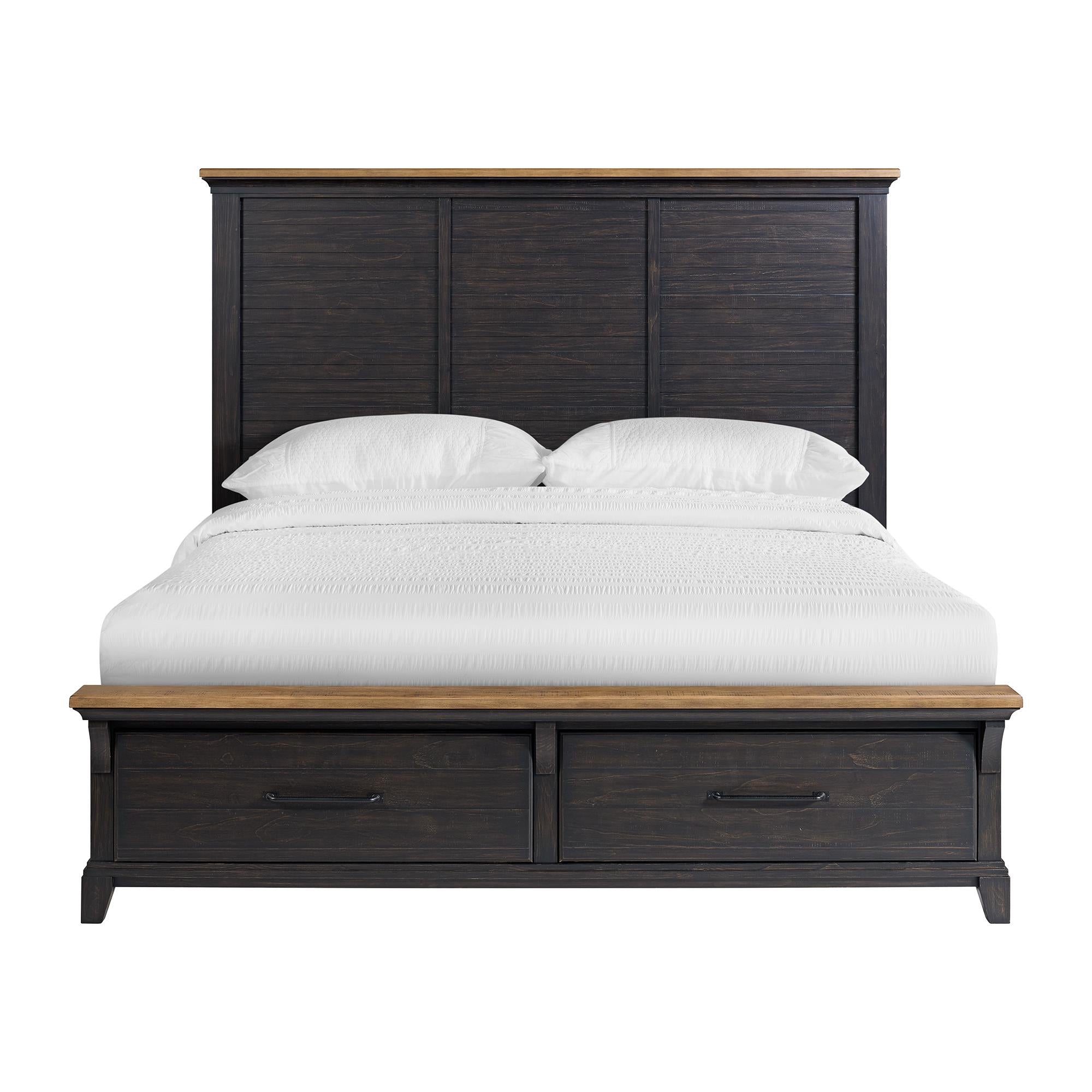 Elements International Montrose B-16670-5-KSB King Storage Bed - Image 2