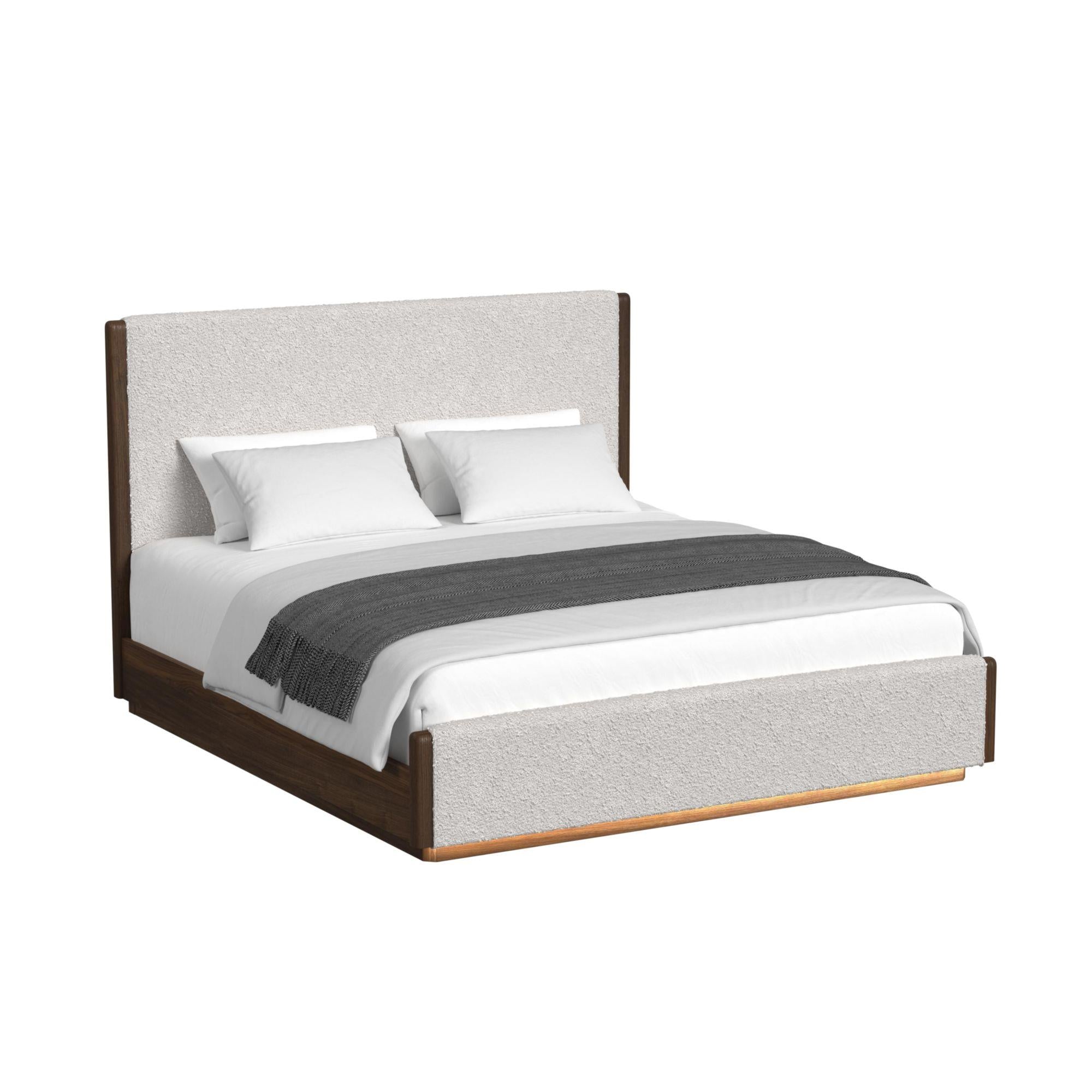 Elements International Brisbane B-16760-5-KUB King Upholstered Bed - Image 1