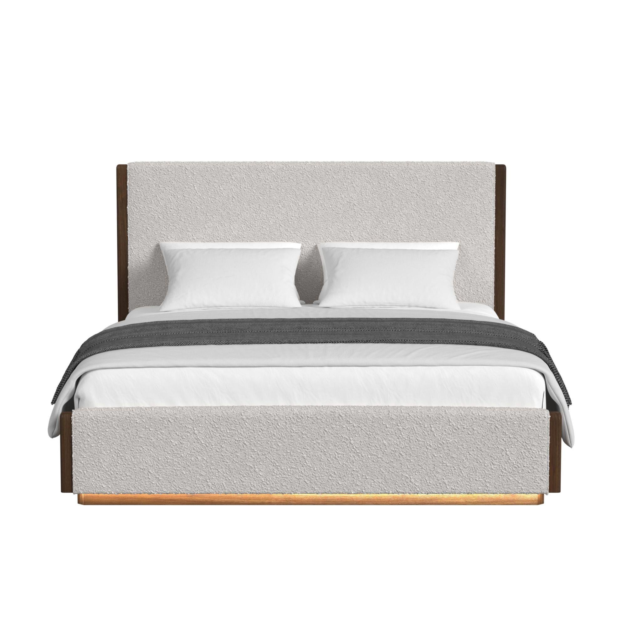 Elements International Brisbane B-16760-5-KUB King Upholstered Bed - Image 2