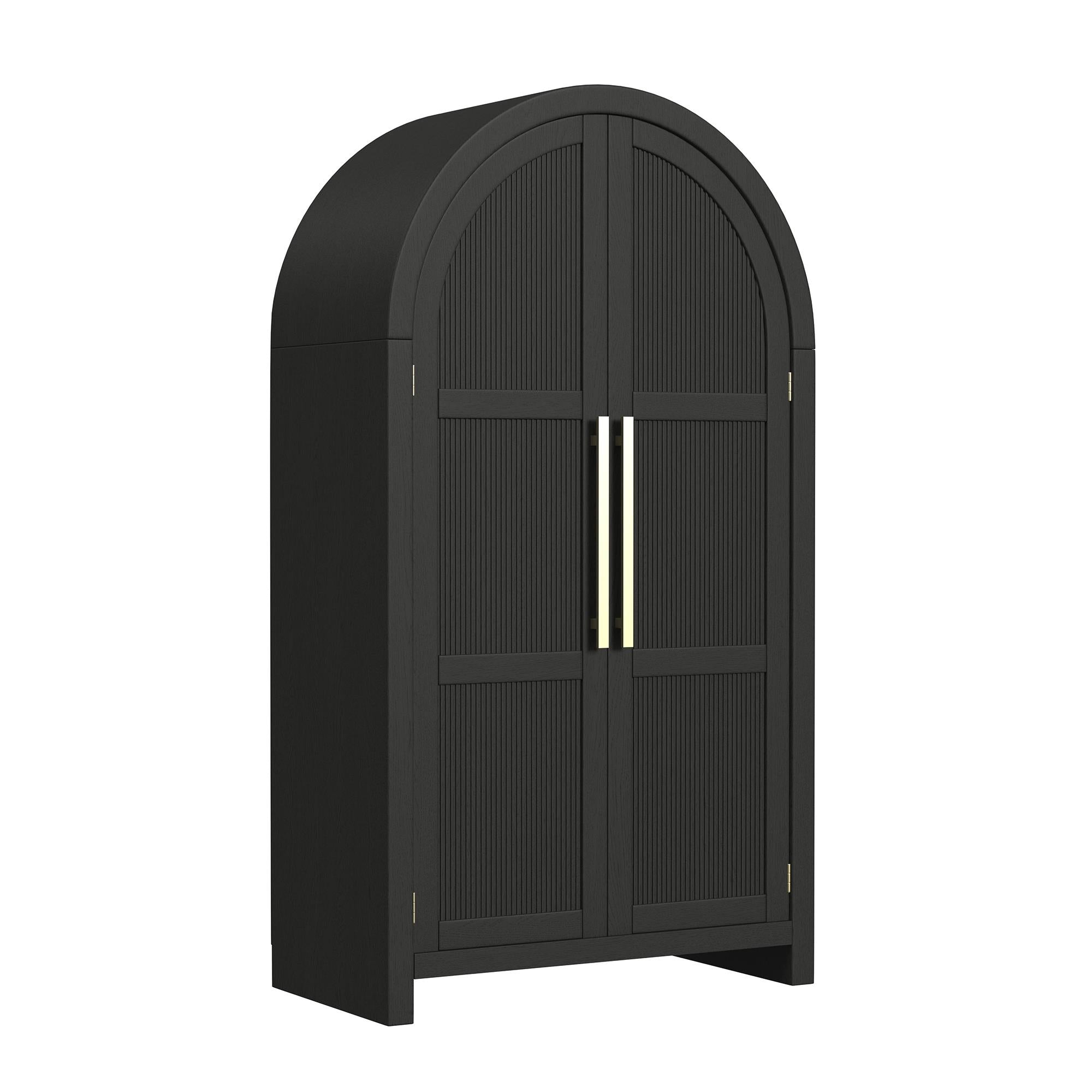 Elements International Ridgemont A-14440-8W-CBL Large Bookcase