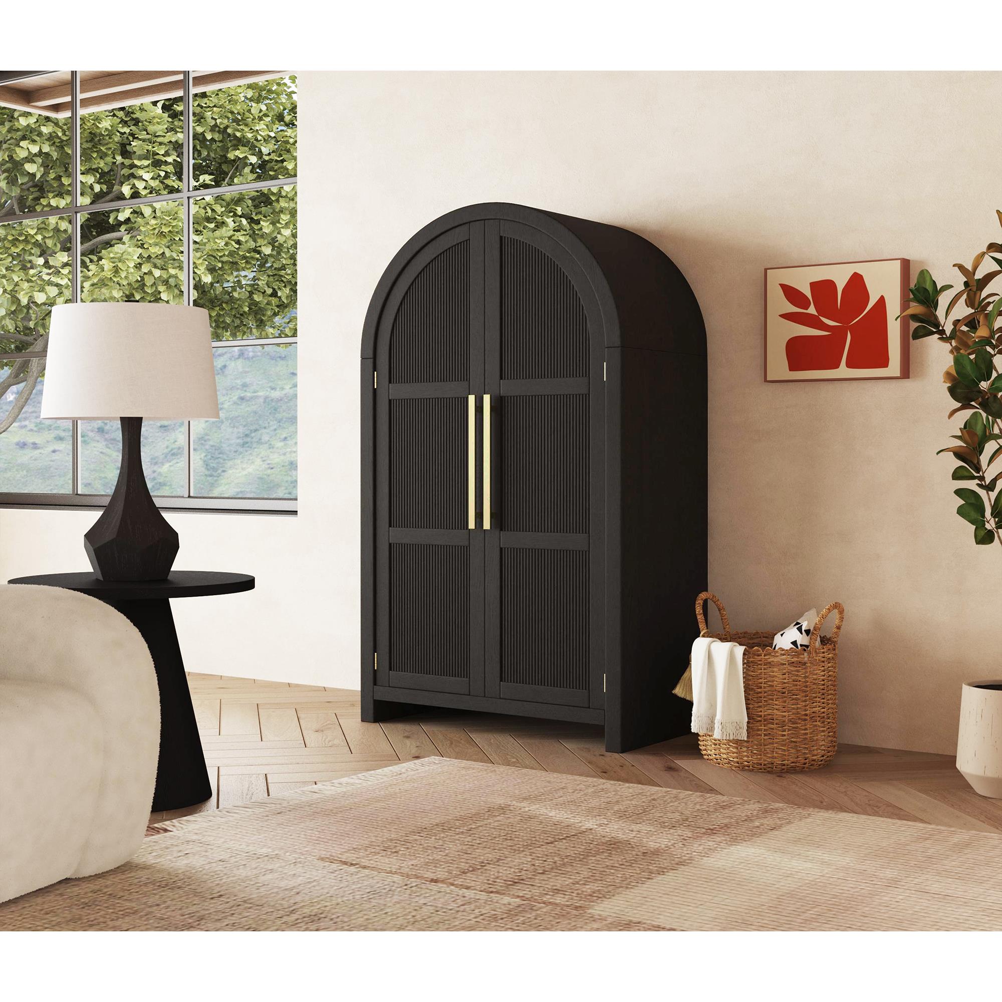 Elements International Ridgemont A-14440-8W-CBL Large Bookcase - Image 3