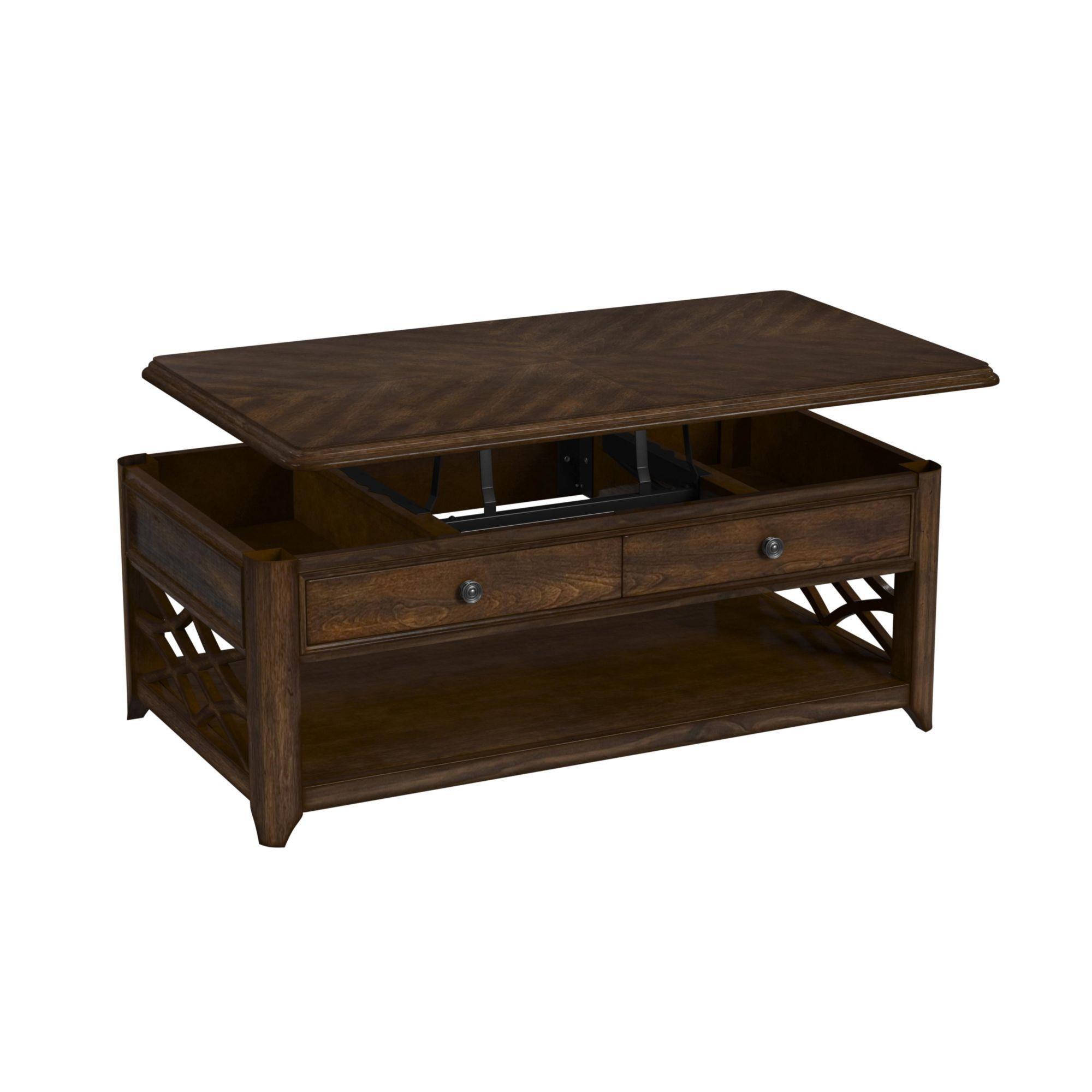 Elements International Phillipe T-5210-5-CT Lift-Top Coffee Table - Image 2