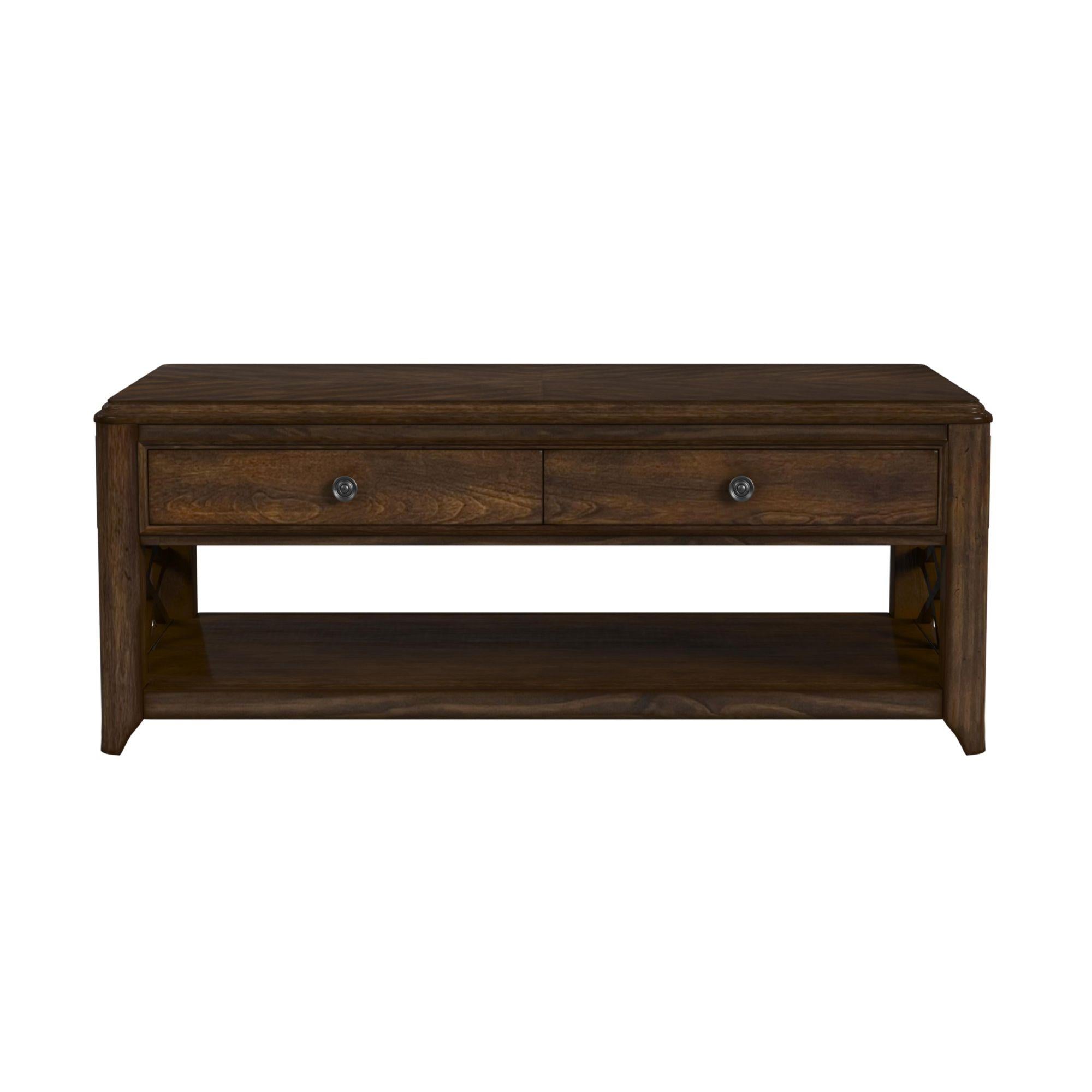Elements International Phillipe T-5210-5-CT Lift-Top Coffee Table - Image 3