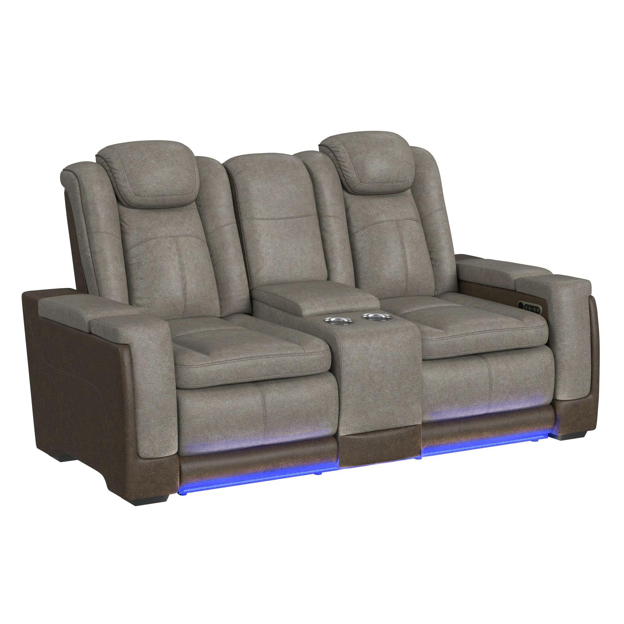 Elements International Lantana U-13660-10560-285PP Power Motion Loveseat - Image 2