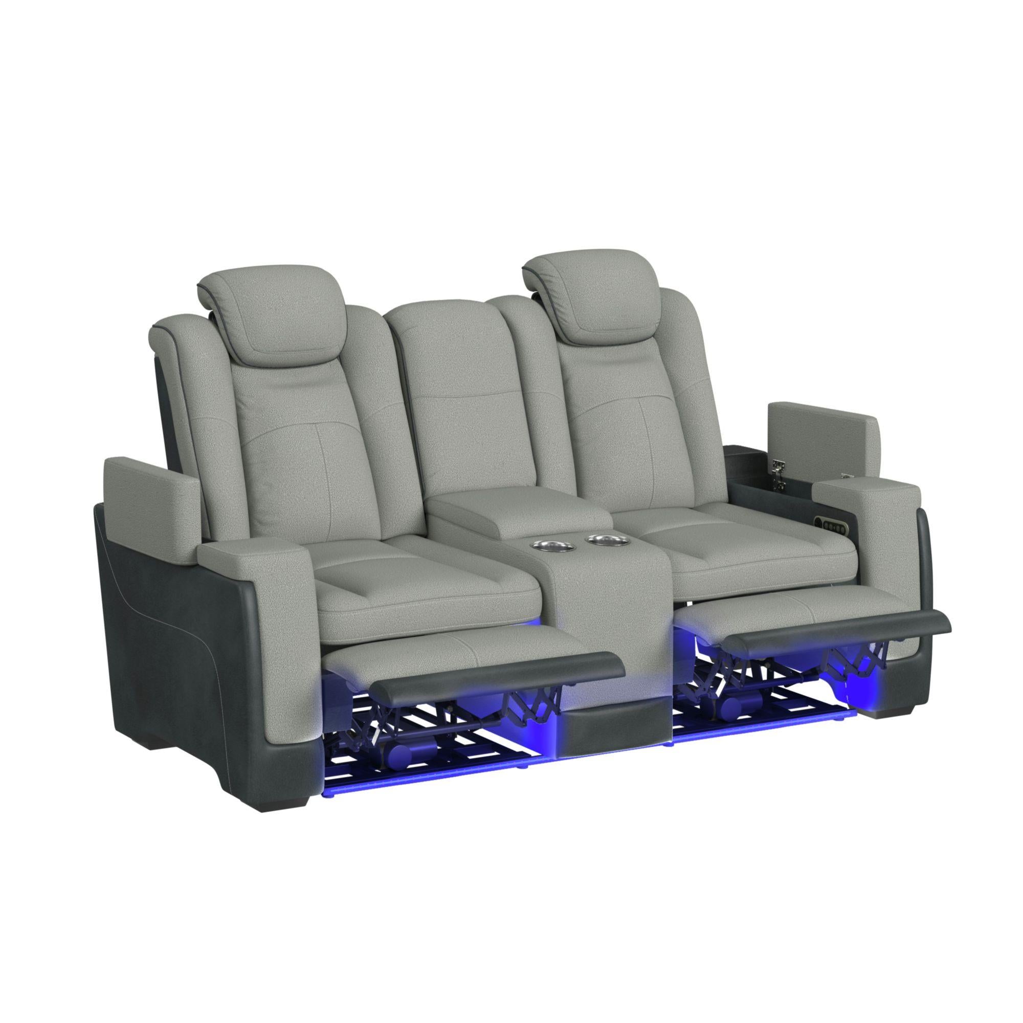 Elements International Lantana U-13660-10562-285PP Power Motion Loveseat - Image 2
