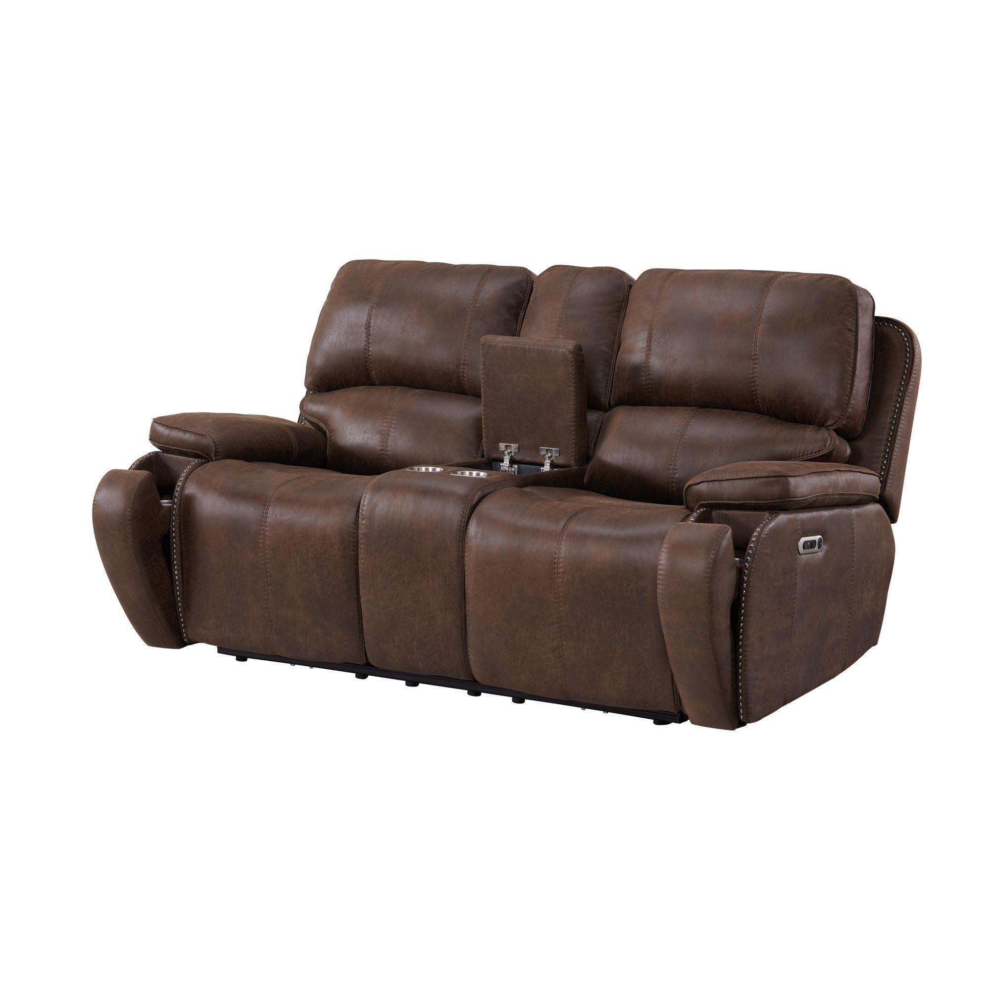 Elements International Atlantis U-5230-8640-285PP Power Motion Loveseat - Image 2