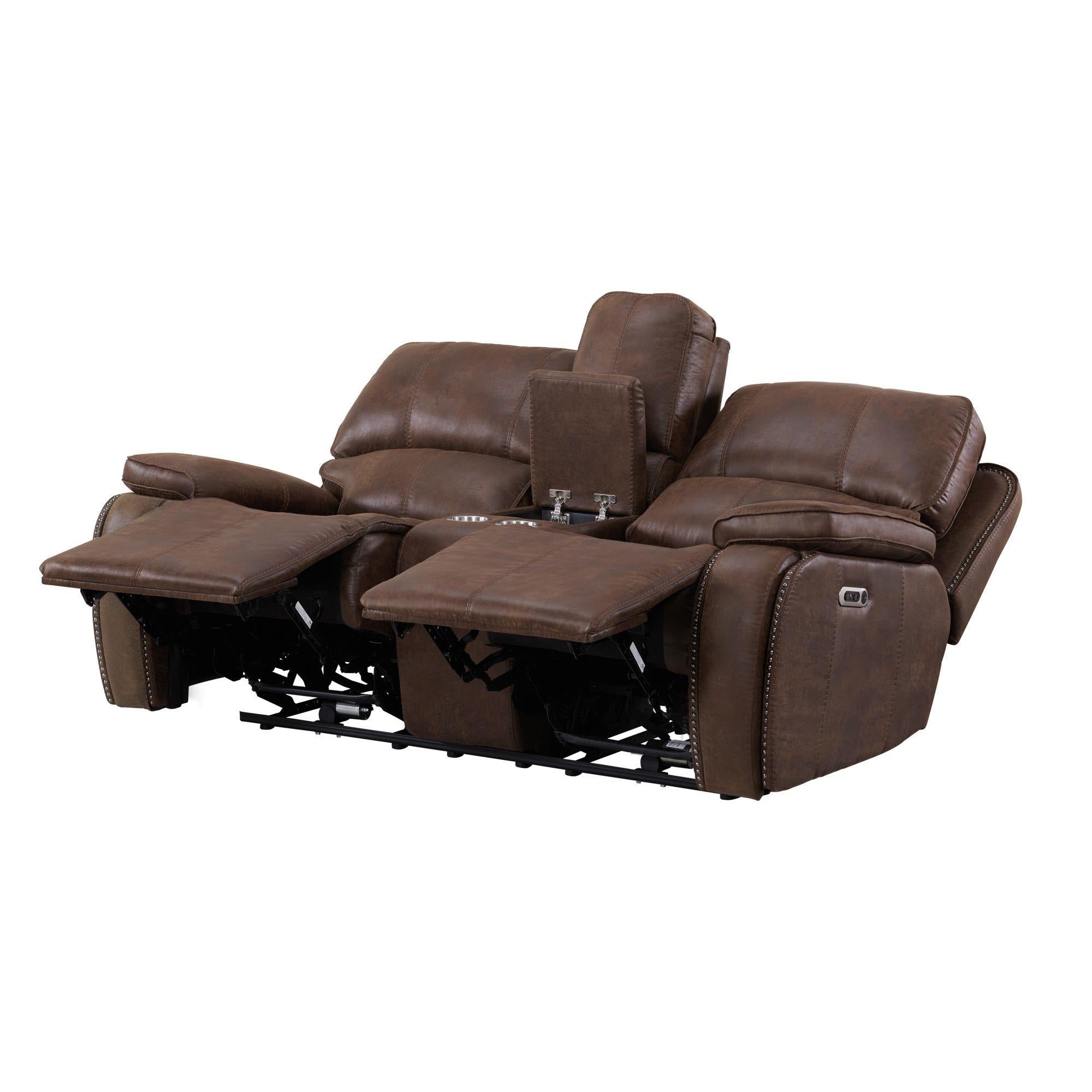Elements International Atlantis U-5230-8640-285PP Power Motion Loveseat - Image 3