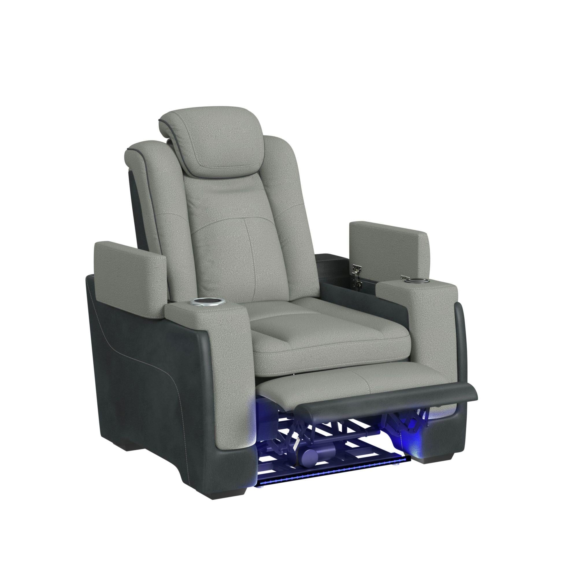 Elements International Lantana U-13660-10562-105PP Power Motion Recliner - Image 2