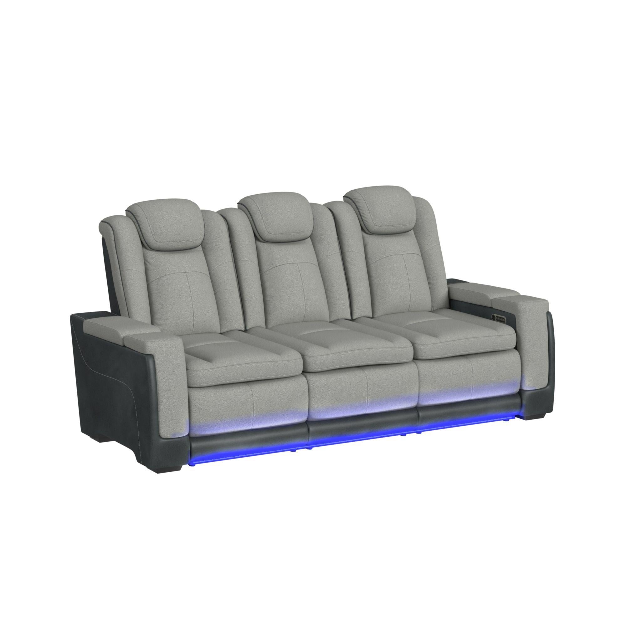 Elements International Lantana U-13660-10562-308PP Power Motion Sofa