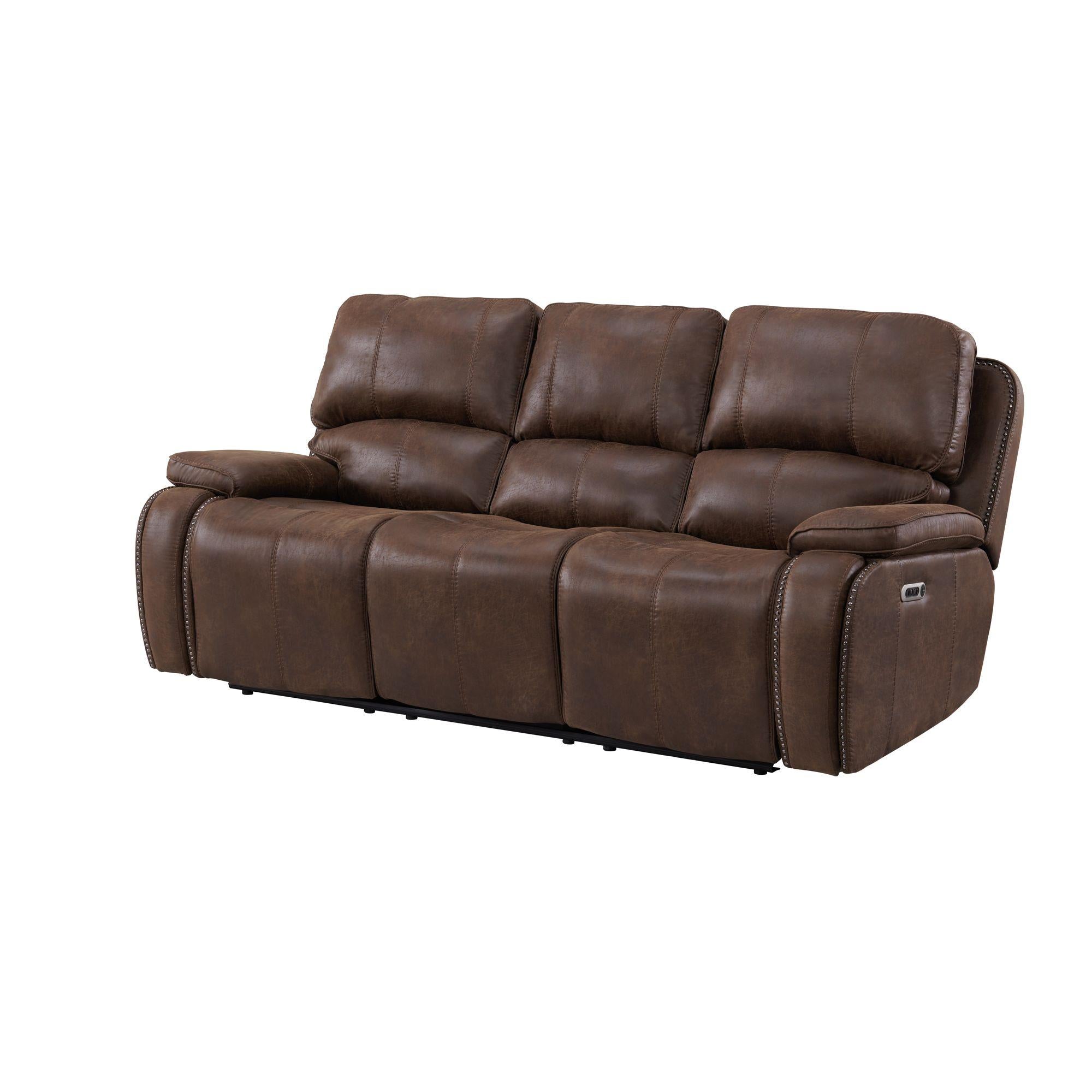 Elements International Atlantis U-5230-8640-305PP Power Motion Sofa