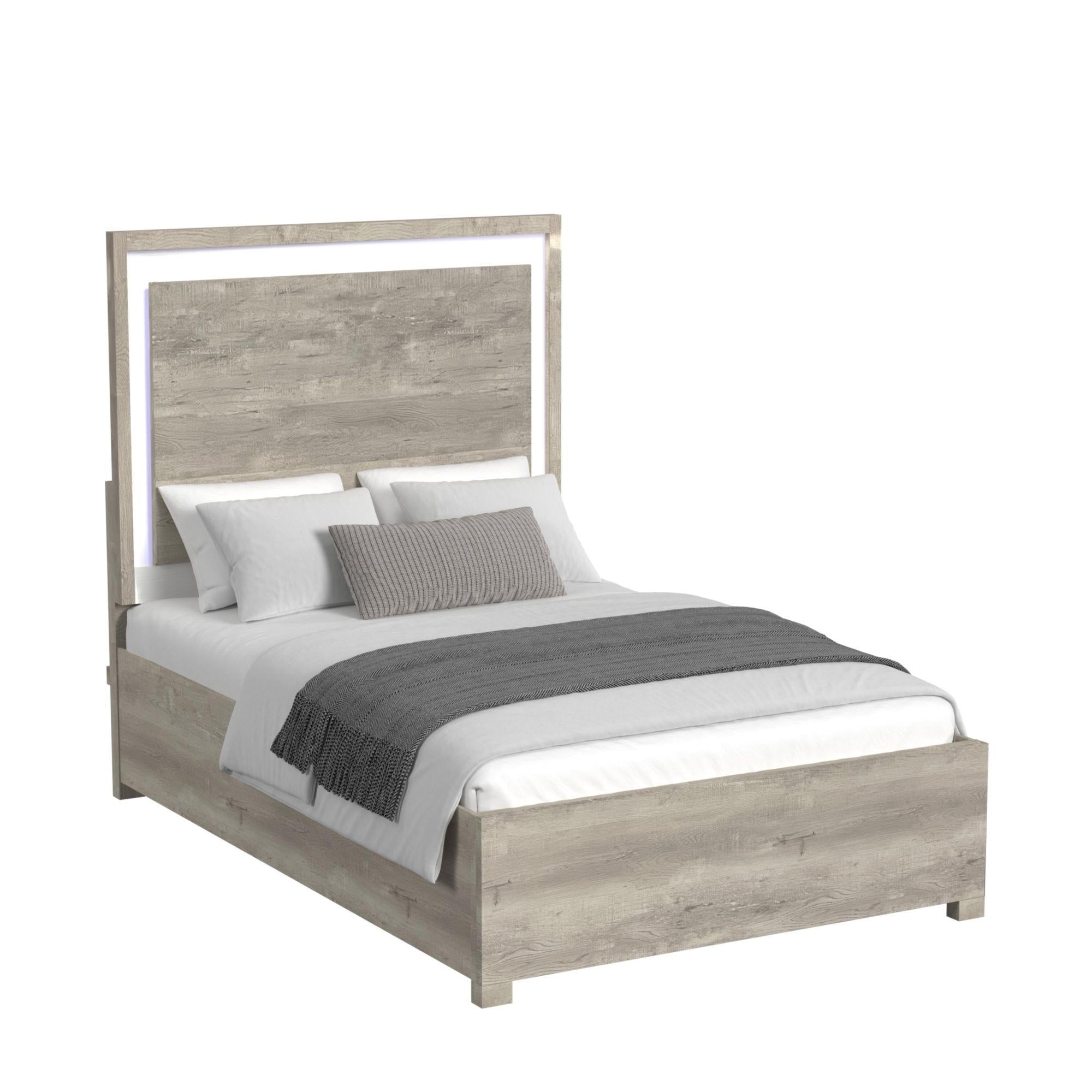 Elements International San Matteo B-16010-7-QBL Queen Bed - Image 1