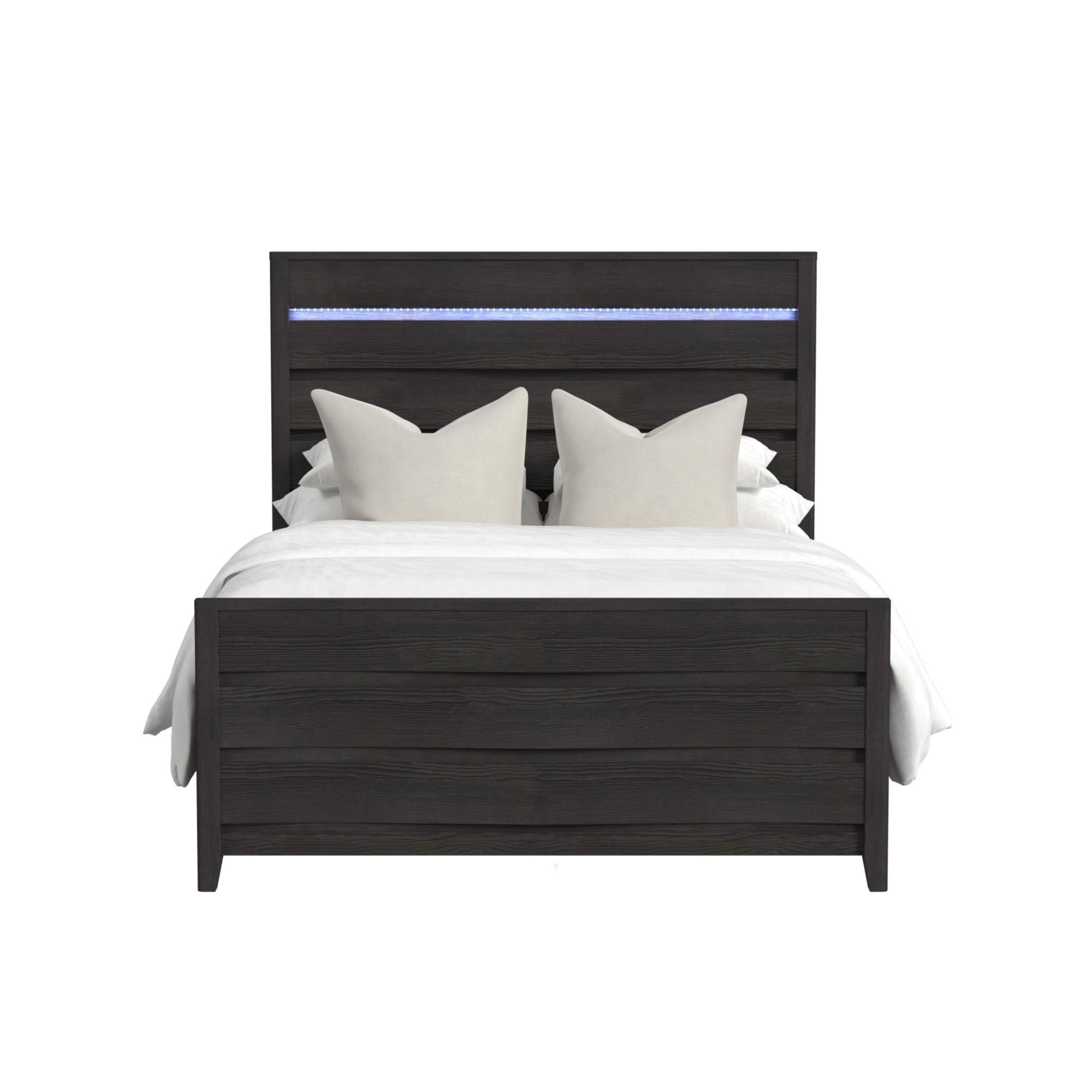 Elements International Tobias B-15990-8-QBL Queen Bed - Image 2
