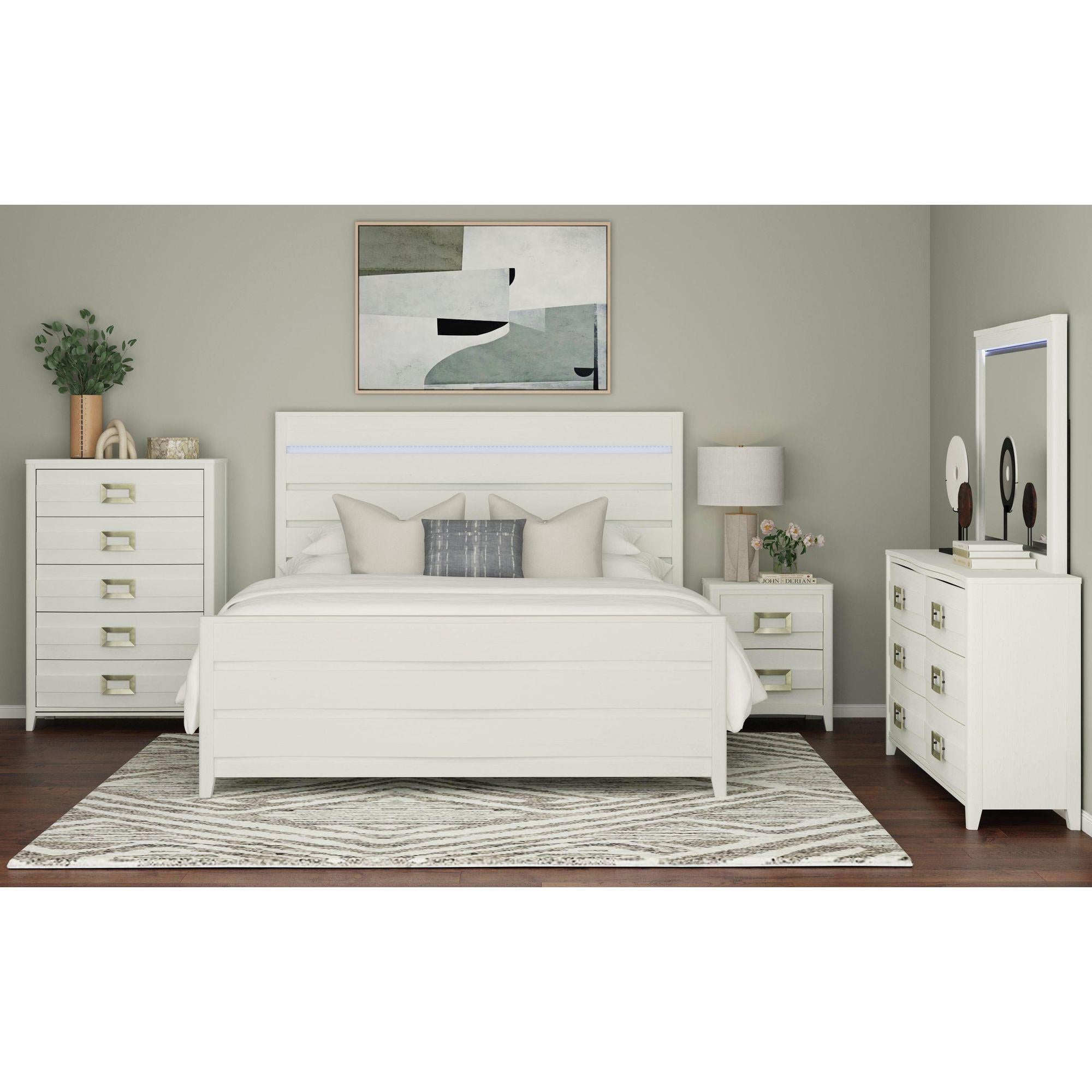 Elements International Tobias B-15990-7-QBL Queen Bed - Image 3