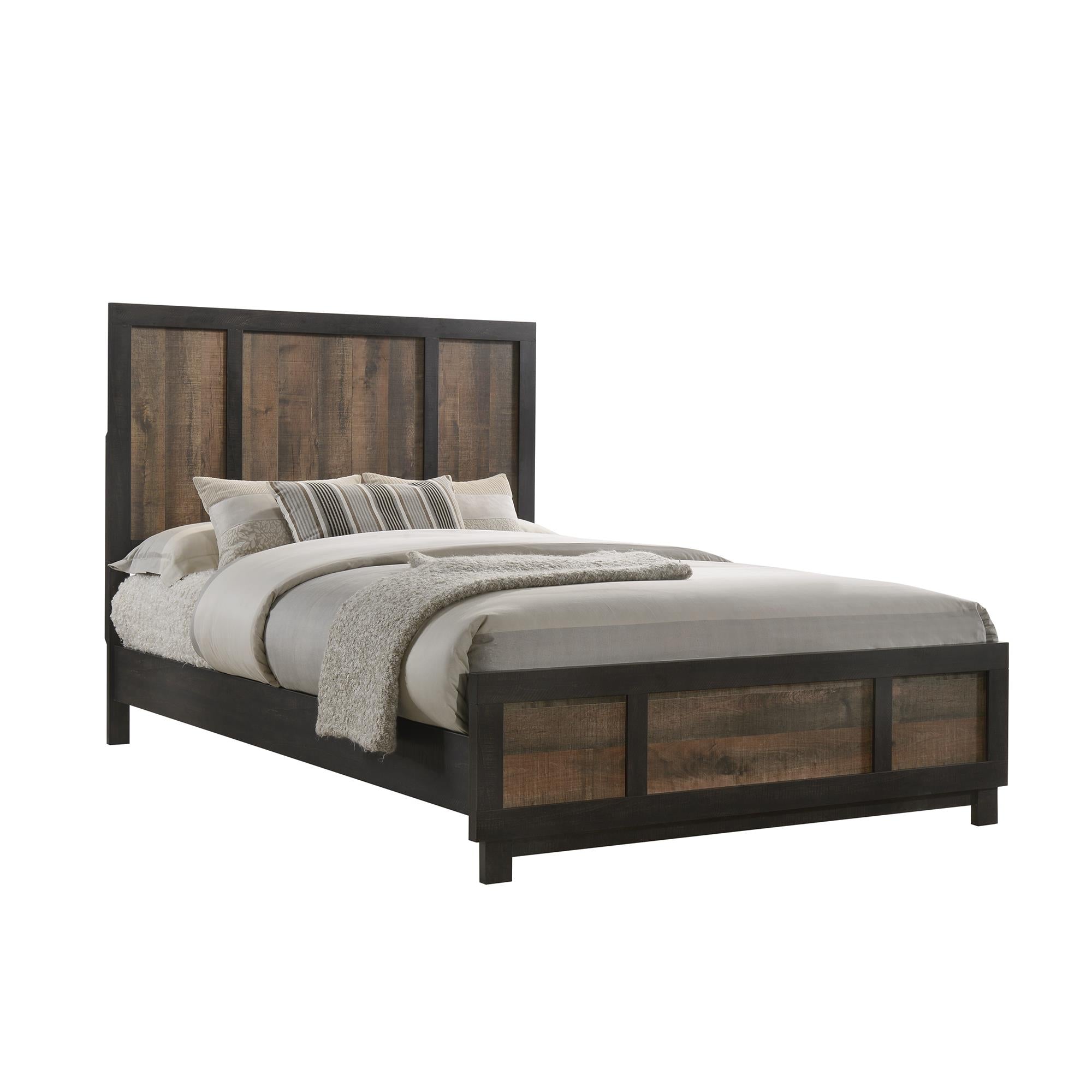 Elements International Harlington HG100QB Queen Panel Bed