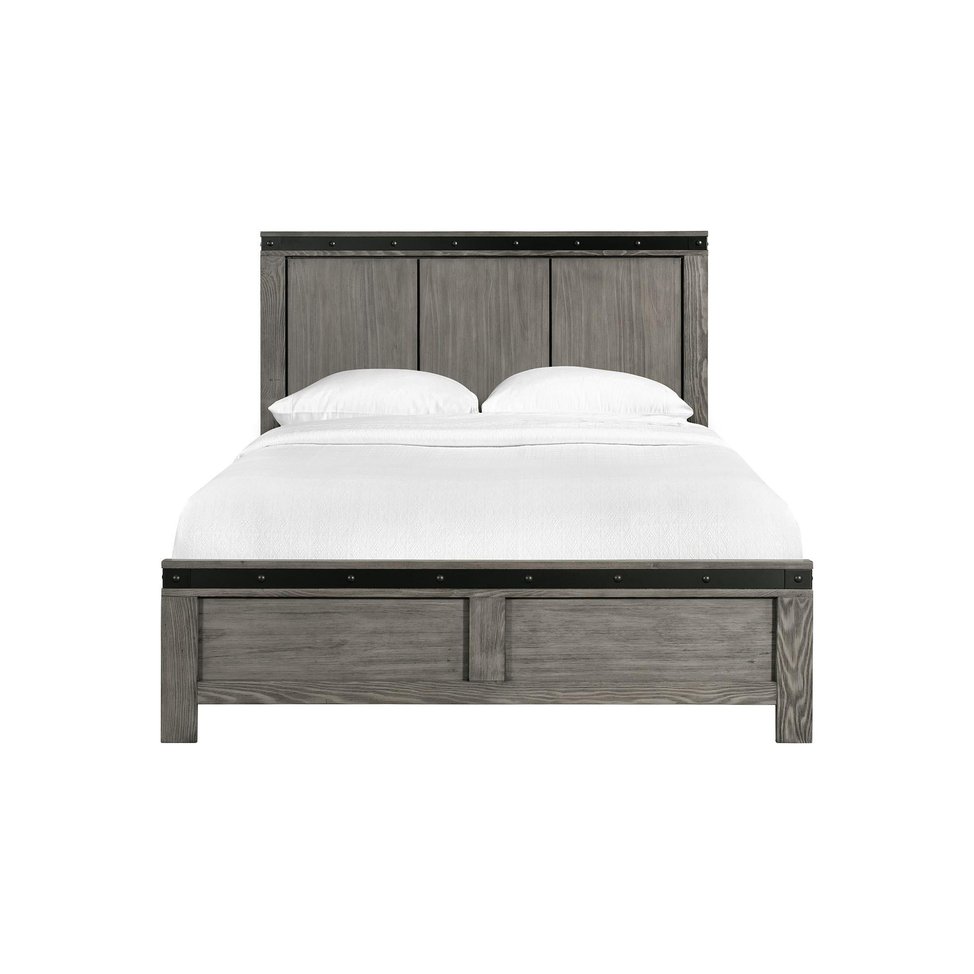 Elements International Wade WE600QB Queen Panel Bed - Image 2