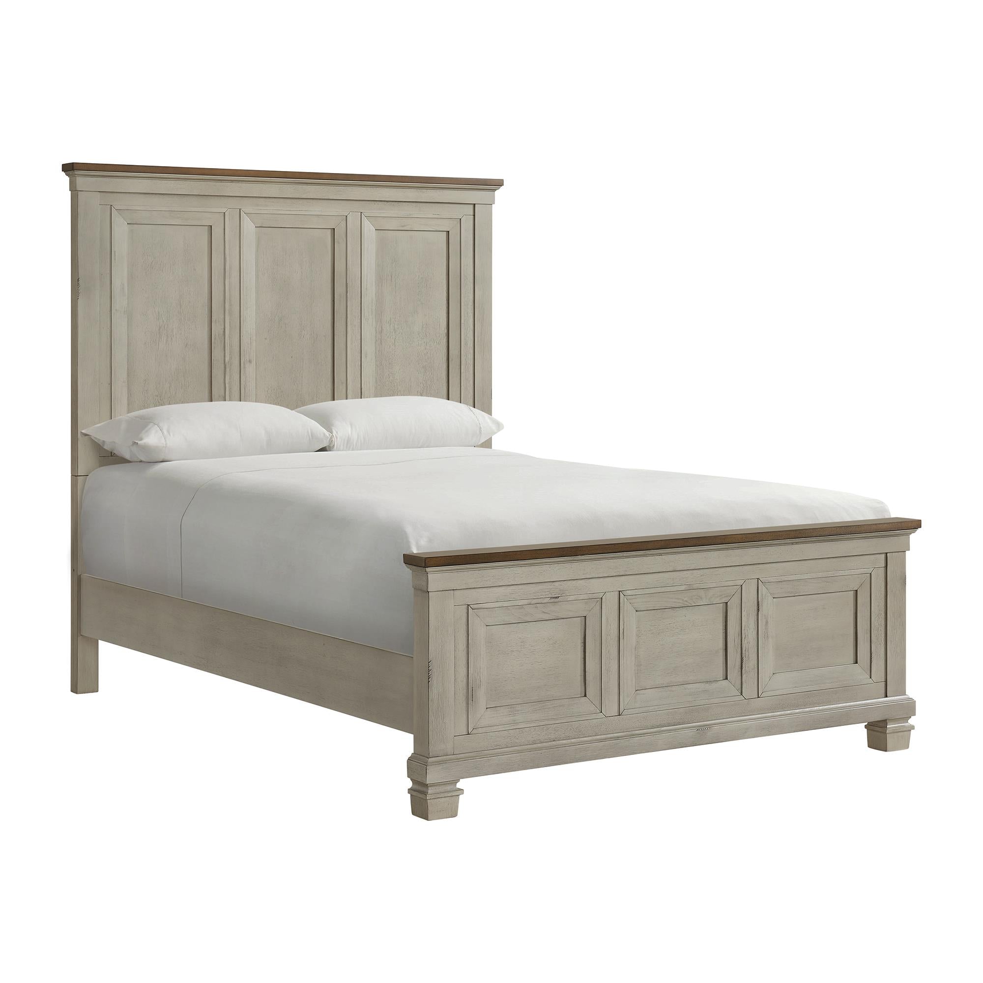 Elements International Farmington B-9890-7-QB Queen Panel Bed - Image 1
