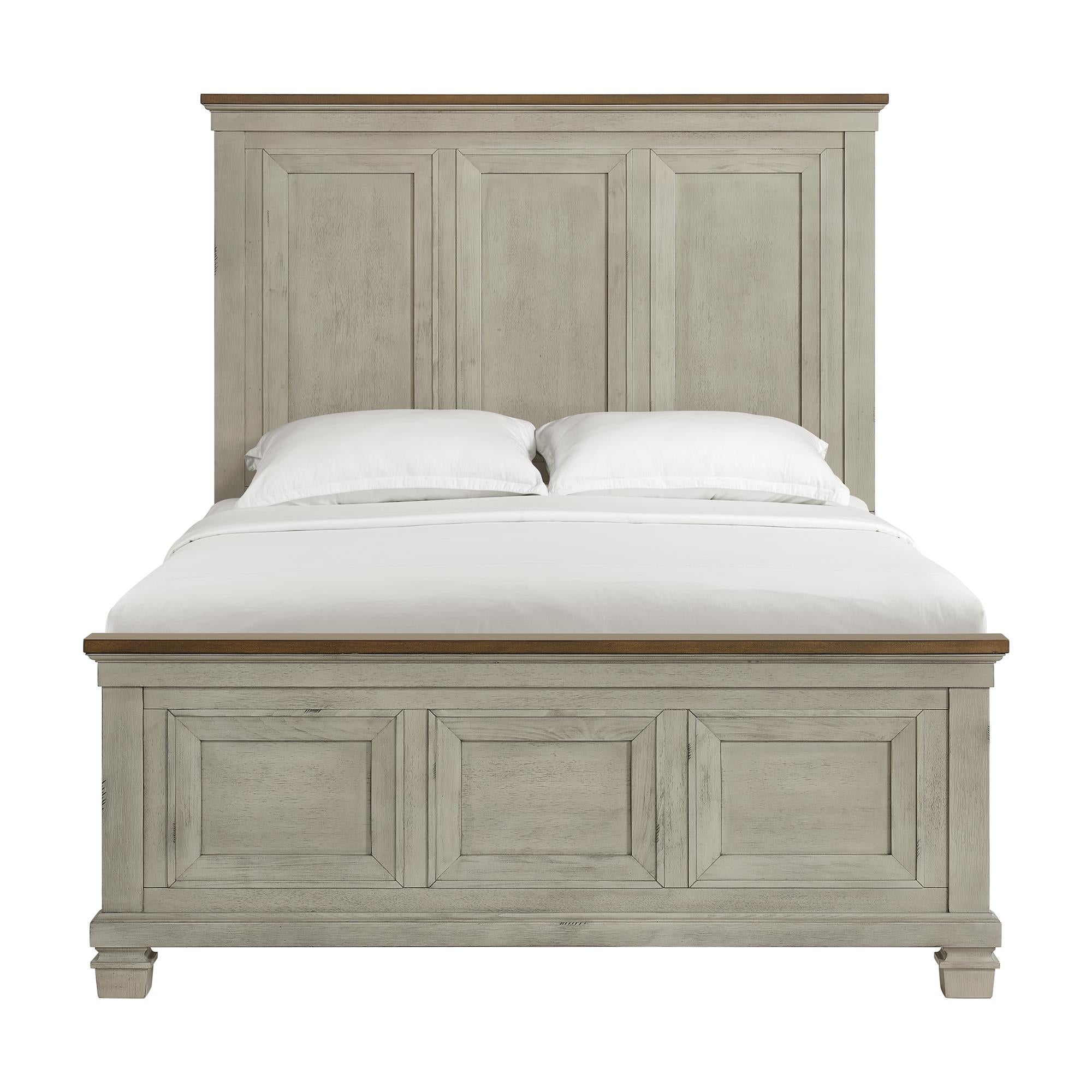 Elements International Farmington B-9890-7-QB Queen Panel Bed - Image 2