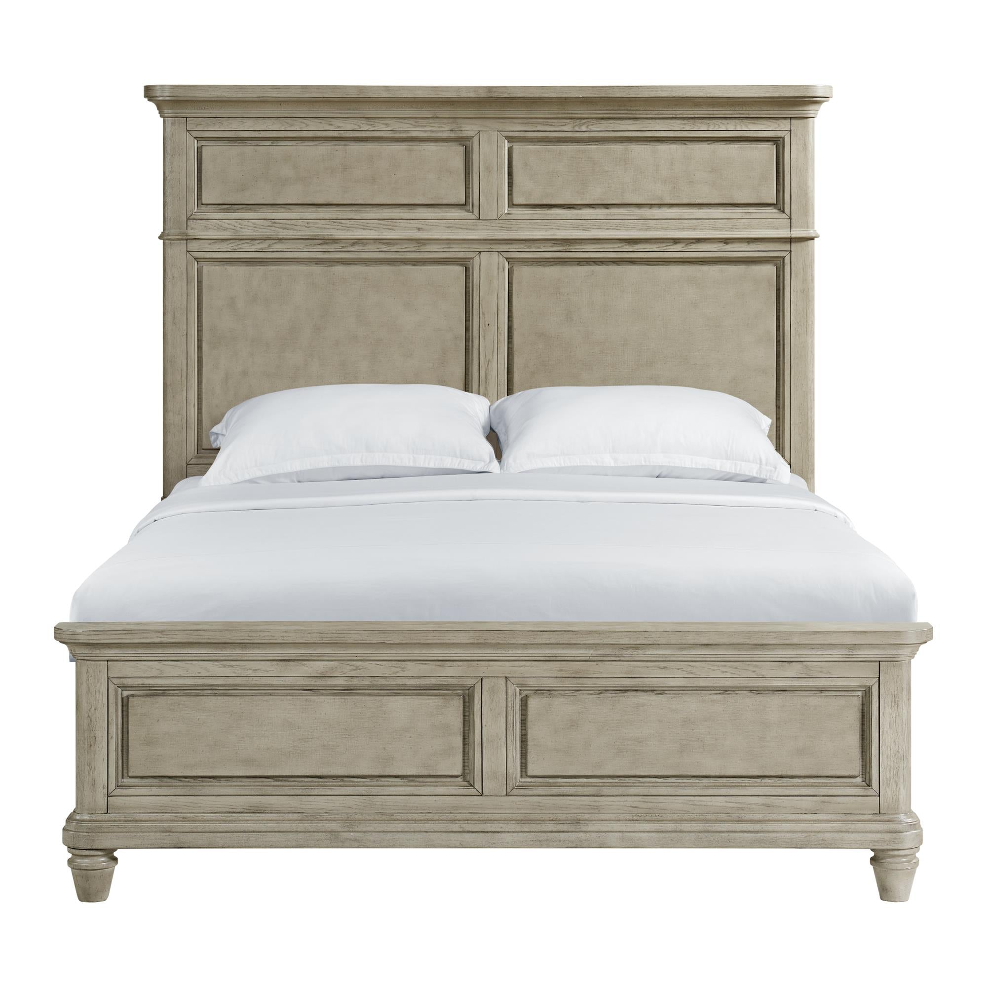 Elements International Whit-Ash B-11360-3-QB Queen Panel Bed - Image 2
