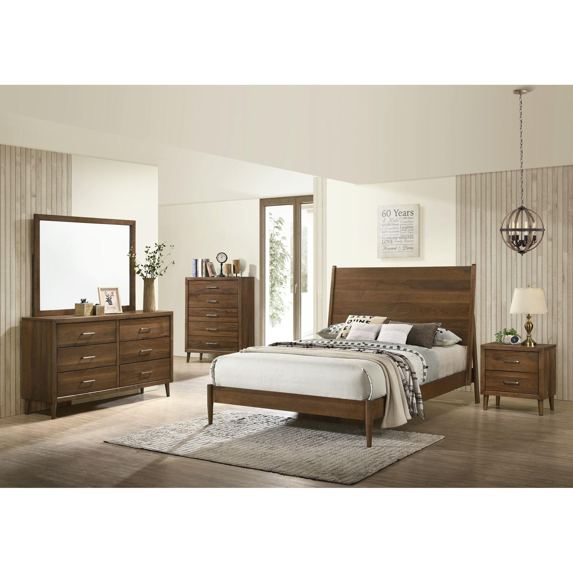 Elements International Malibu MC400QB Queen Panel Bed - Image 3